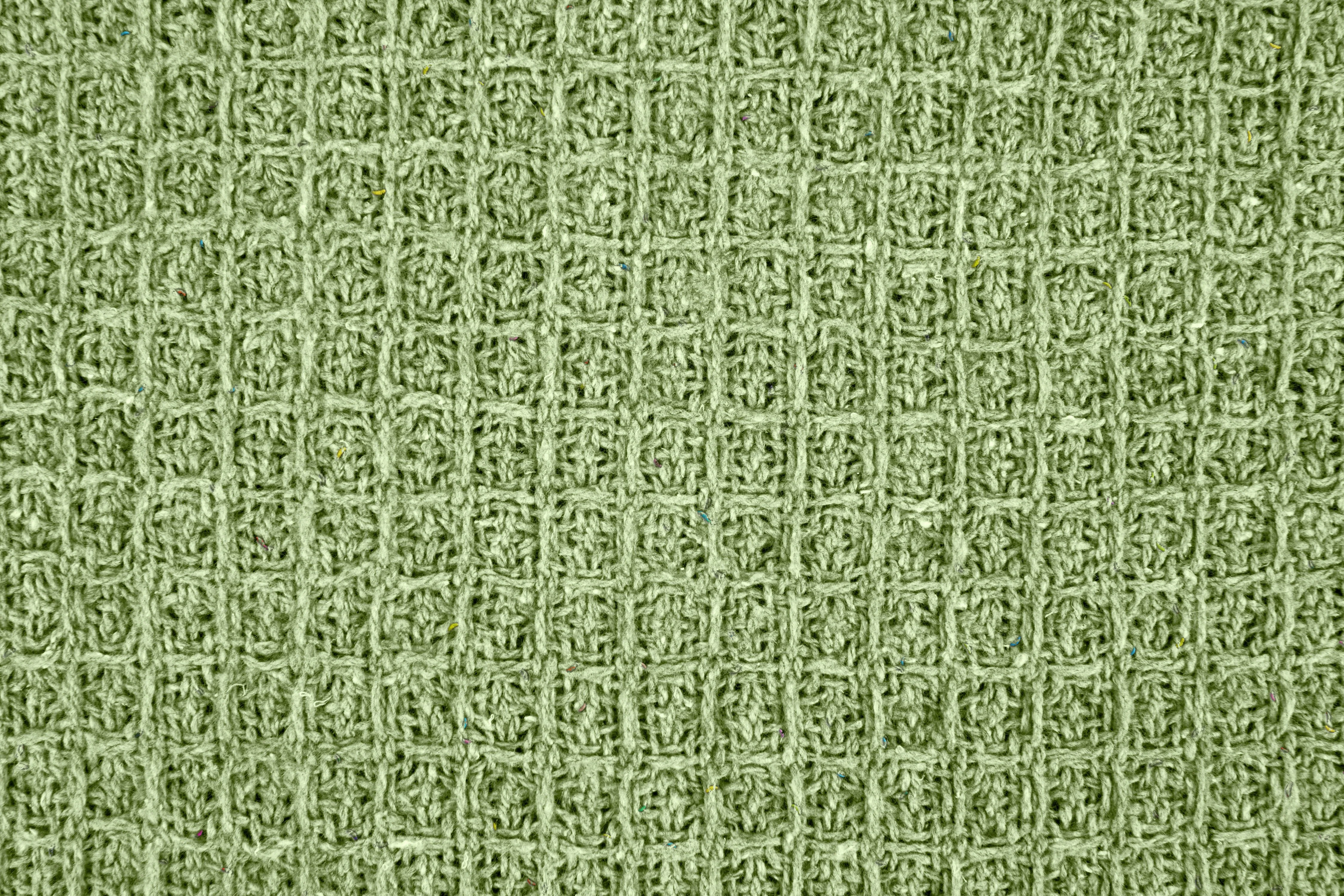 Honeycomb - Recycled Cotton Throw In Pistachio (90x100") - Image 4