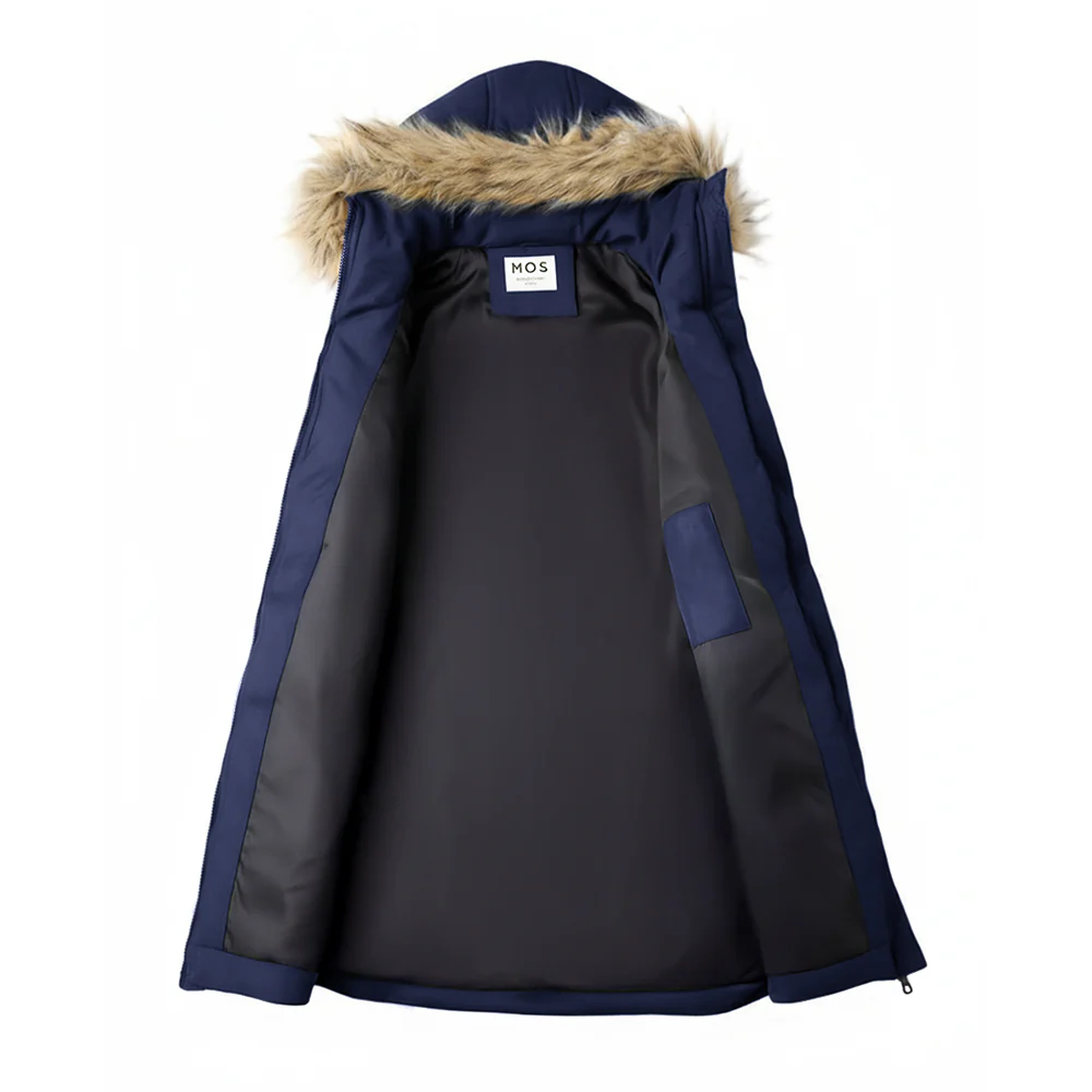 Hooded Mid-length Quilted Padded Gilet Sleeveless Coat - Image 5