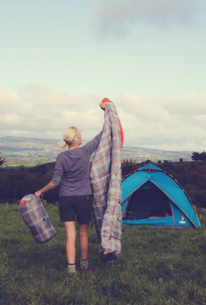 Hush Pattern Single Sleeping Bag - 300gsm fill - Image 3