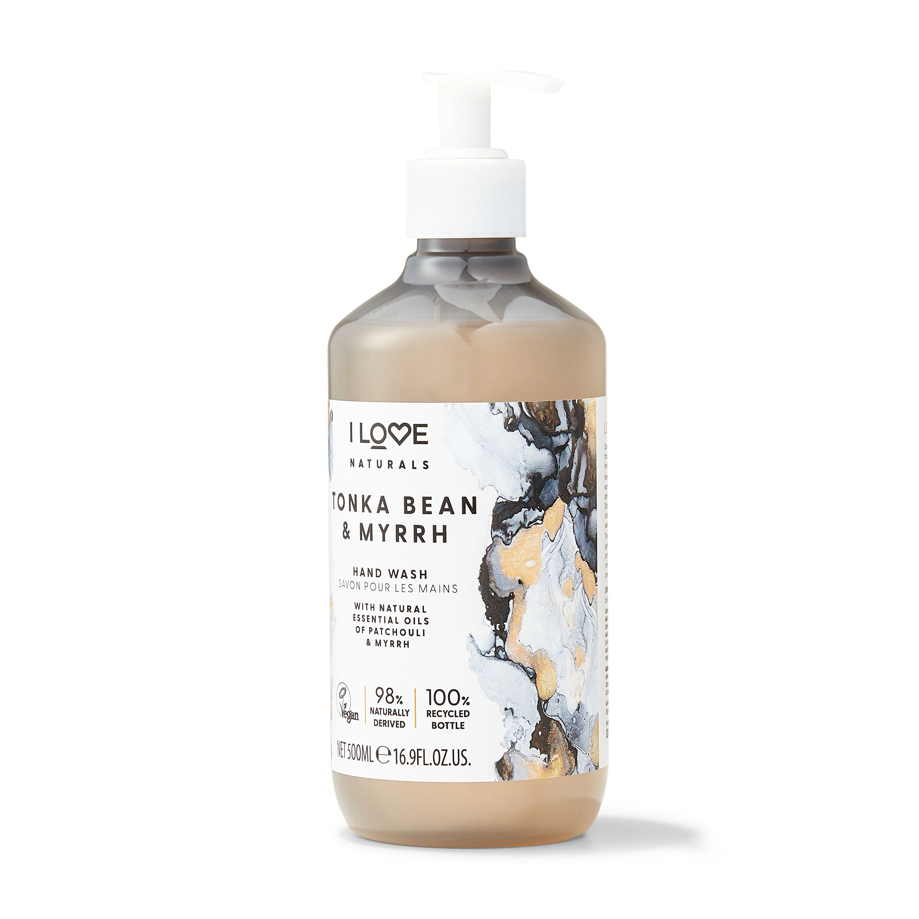 I Love Naturals Hand Wash Tonka Bean & Myrrh 500ml - Image 3