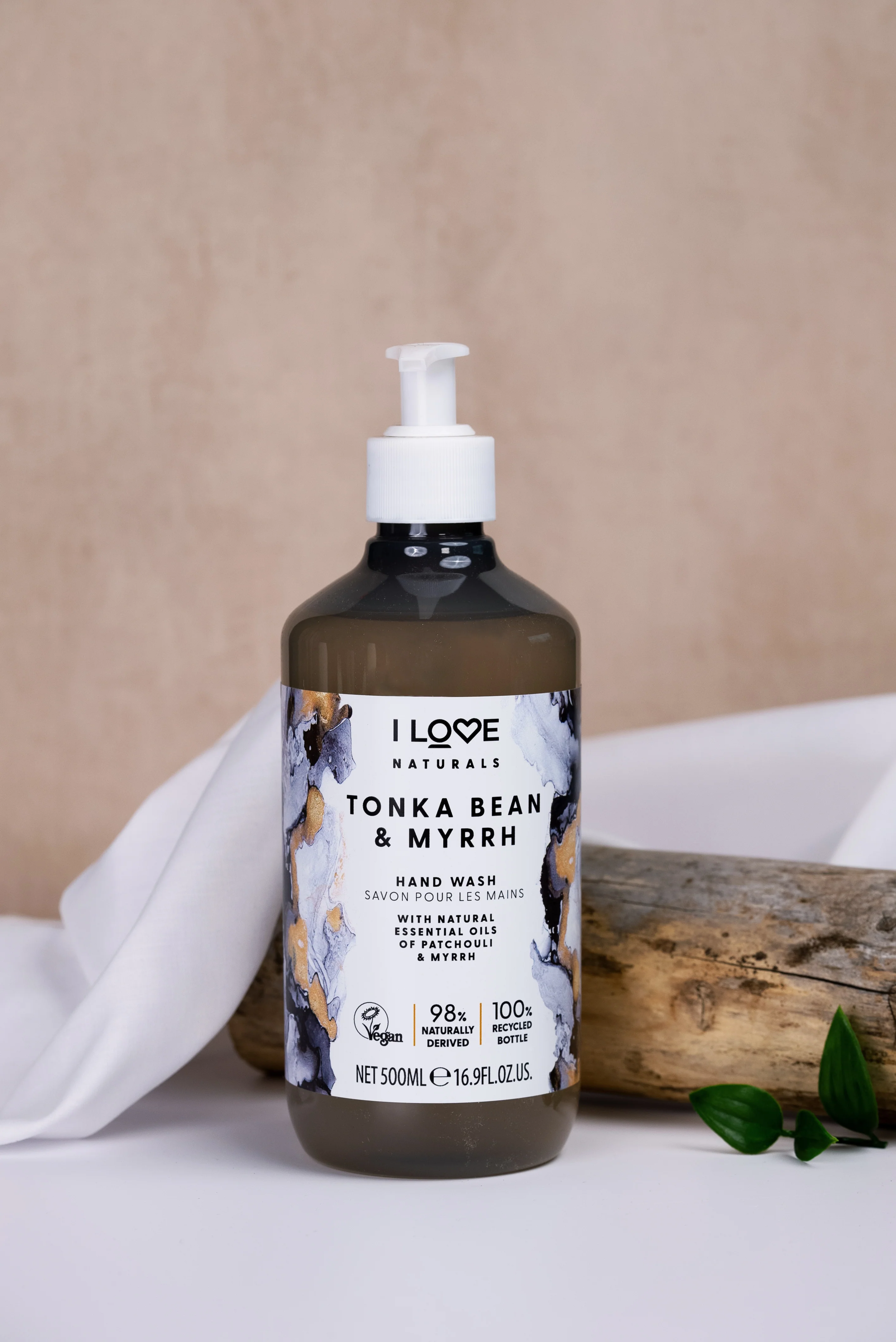 I Love Naturals Hand Wash Tonka Bean & Myrrh 500ml - Image 4