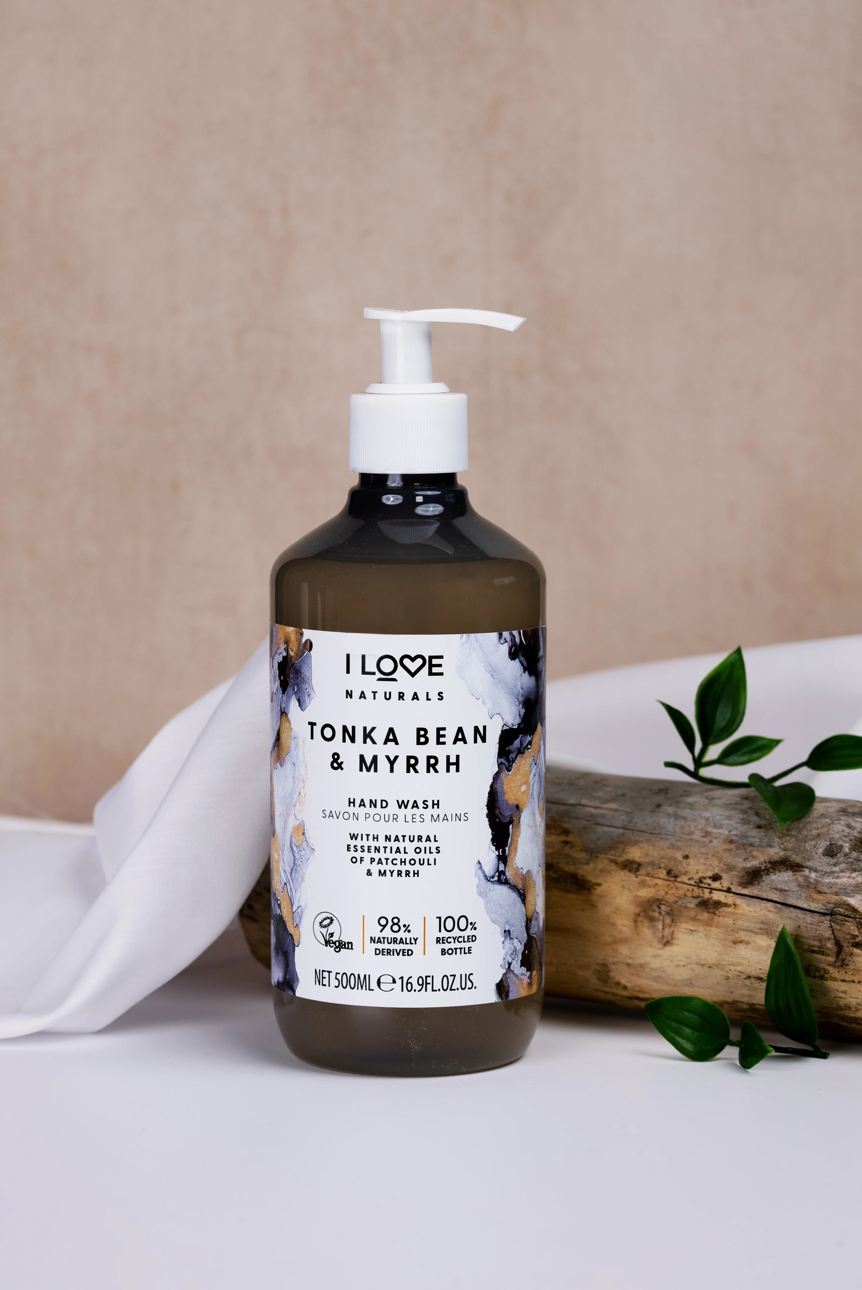 I Love Naturals Hand Wash Tonka Bean & Myrrh 500ml - Image 5