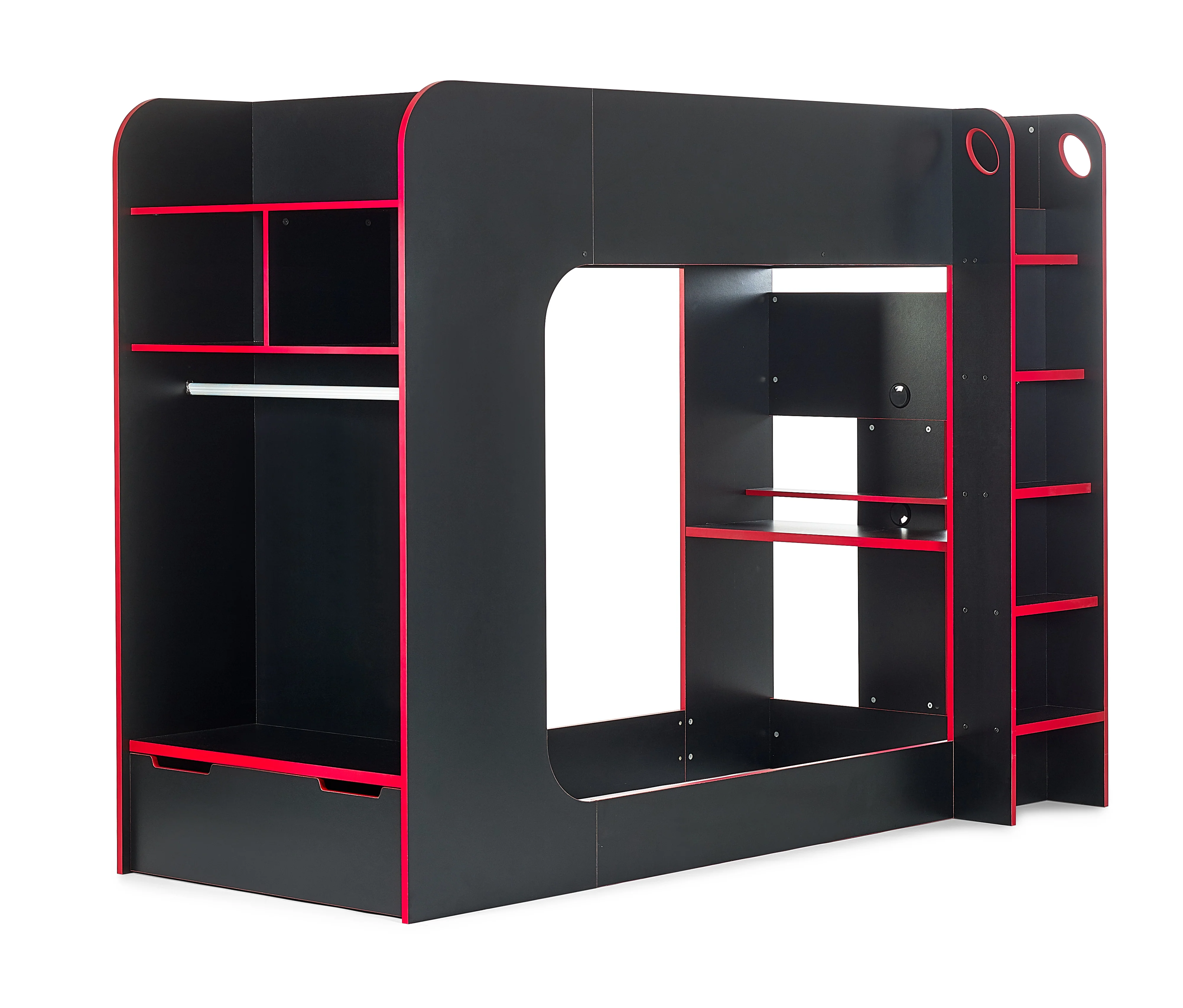 Vortex Gaming Bunk Black/Red - Image 3