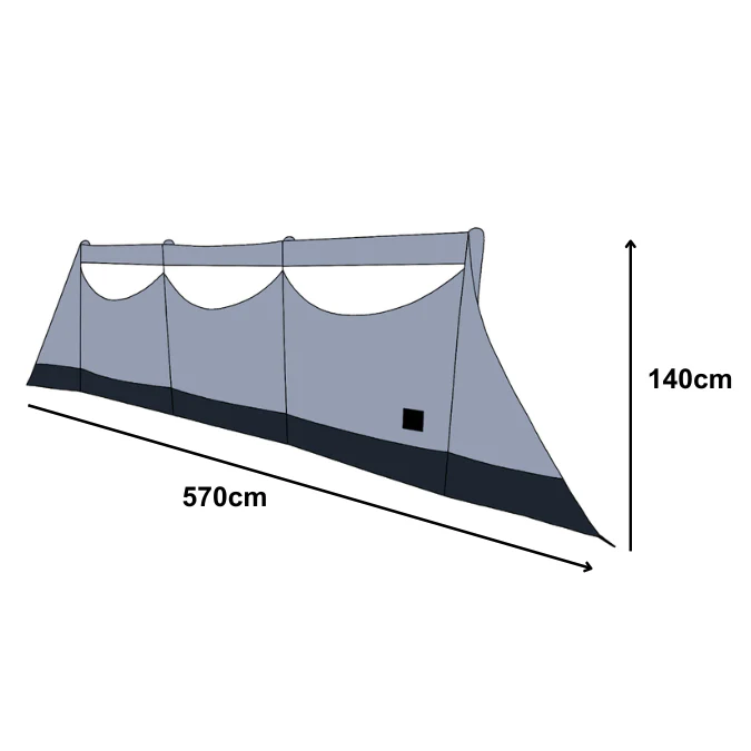 Inflatable Charcoal Windbreak Charcoal - Image 2