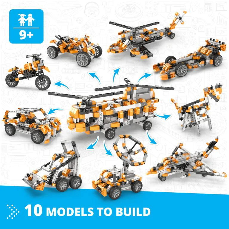 Inventor Motorized Double-Blade Helicopter 10 Models - Image 2
