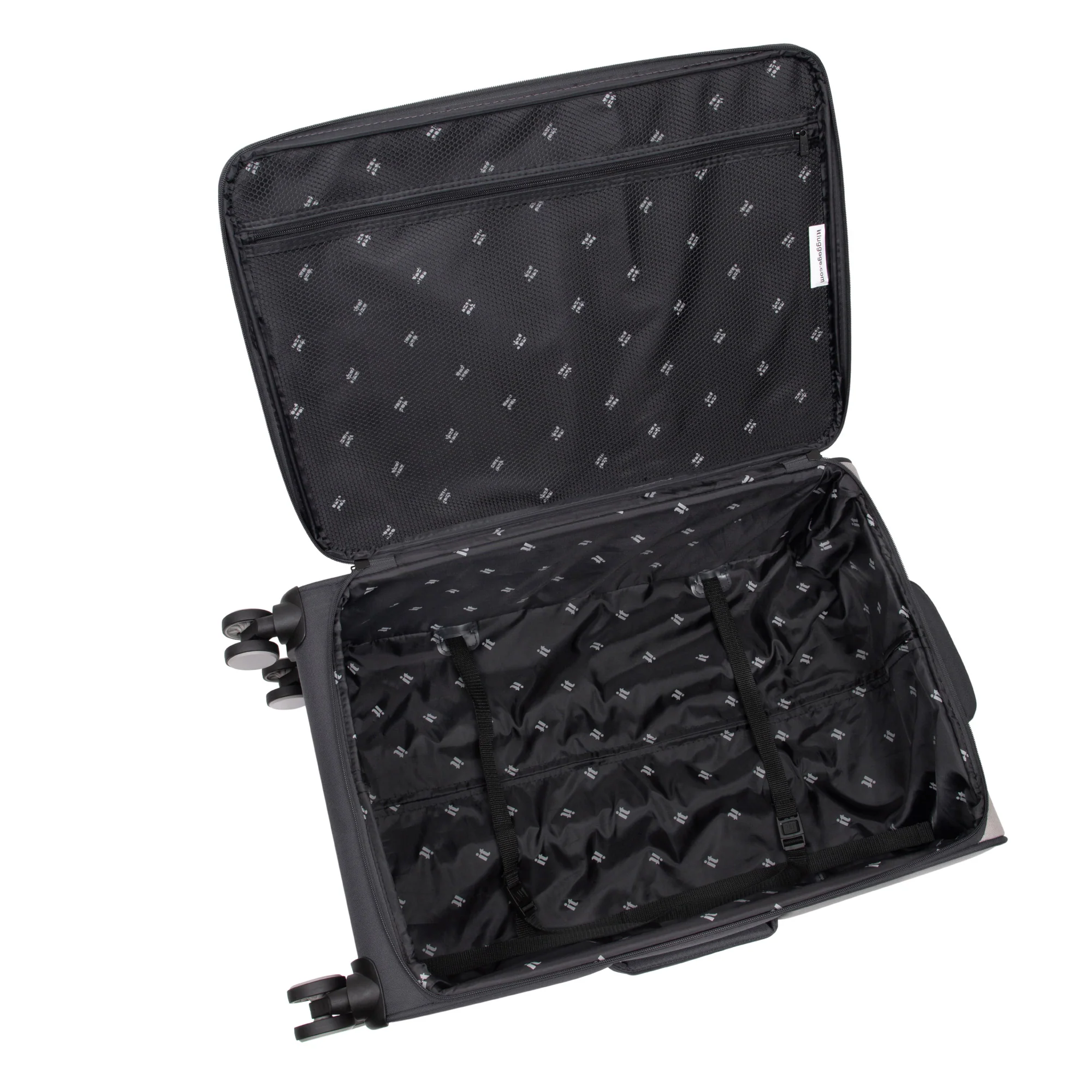 IT Luggage Megalite EVA Lightweight Expandable Suitcase - Cabin, Medium & Large Soft Shell Luggage - Ash Grey - Image 6