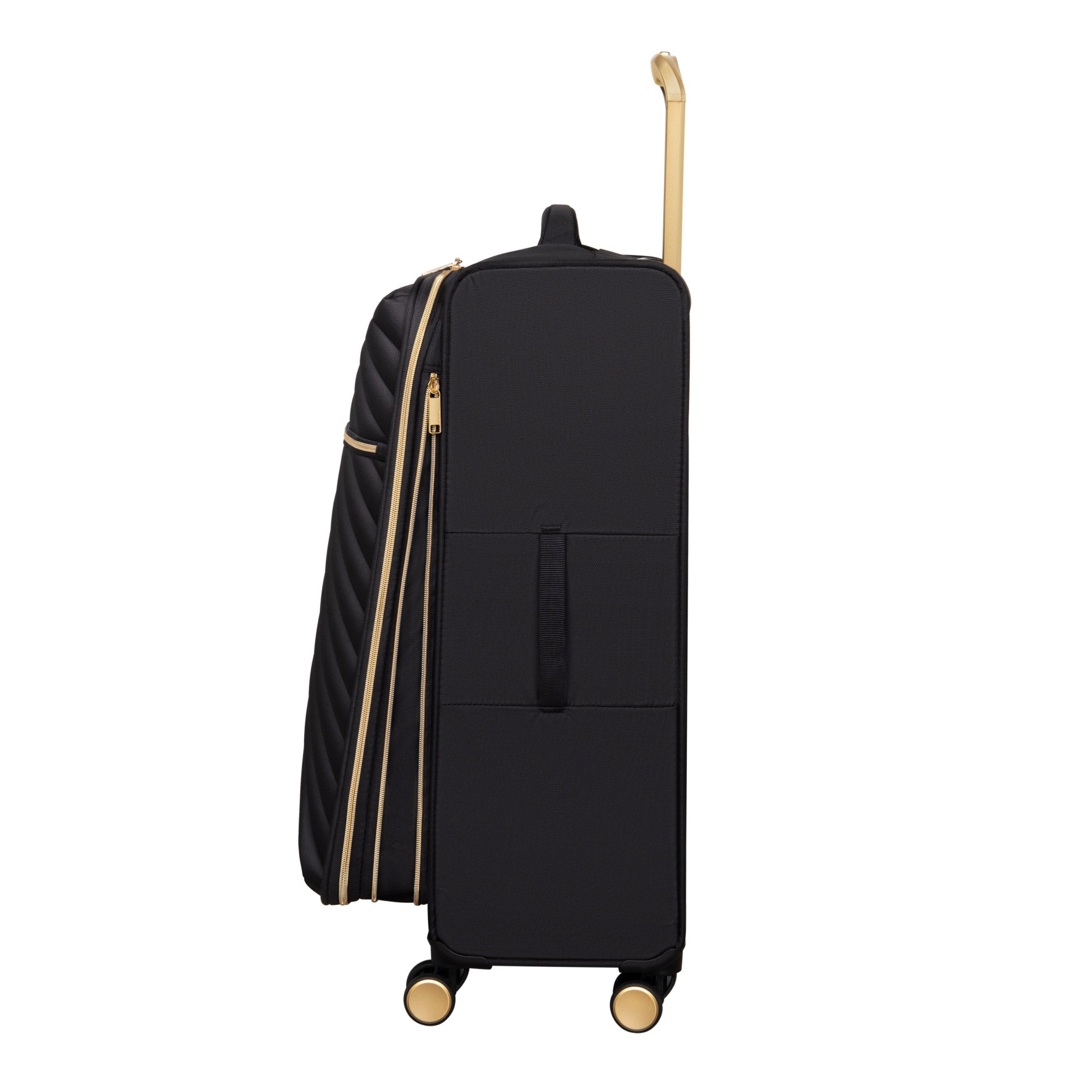 IT Luggage Plentitude II EVA Lightweight Suitcase - Cabin, Medium & Large Soft Shell Luggage - Black & Gold - Image 6