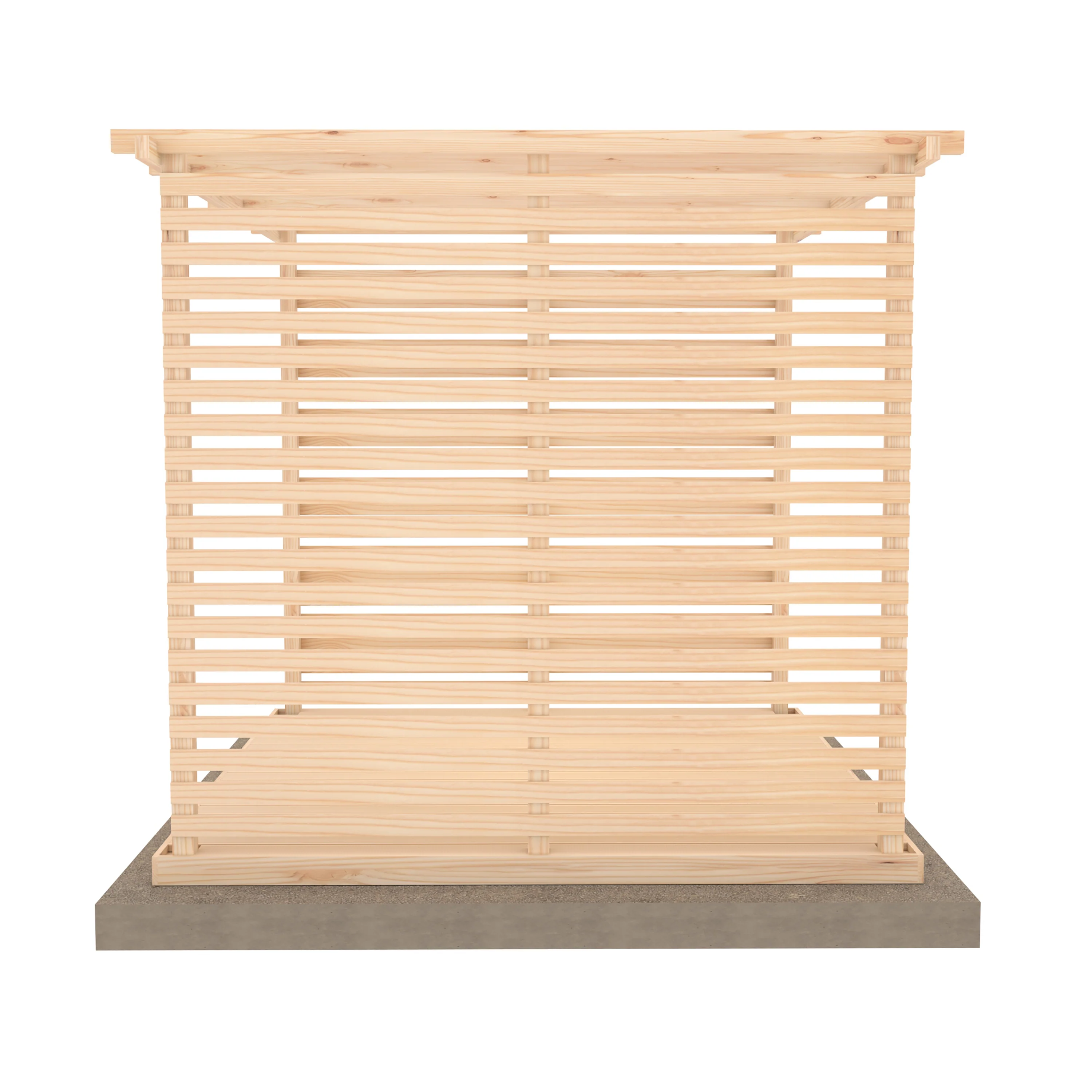 Ivy Pergola Kit With Decking & Sides 8x8 - Image 2