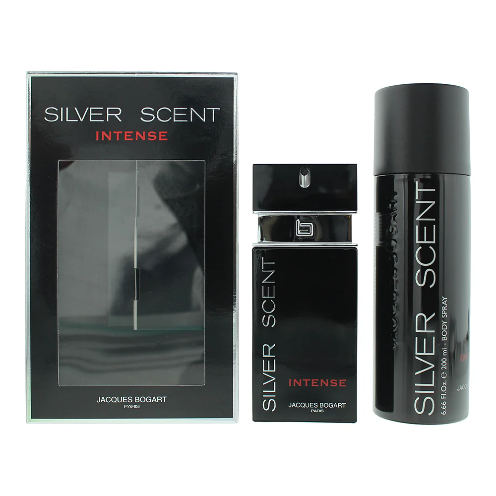 Jacques Bogart Silver Scent Intense 2 Piece Gift Set: Eau De Toilette 100ml - Body Spray 200ml