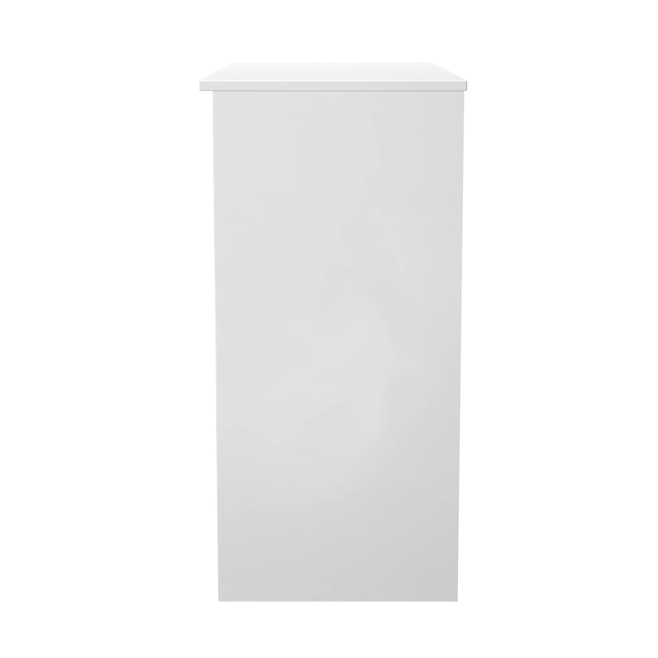 Java Vanity Desk in Slatted Effect / White - Ready Assembled - Image 3