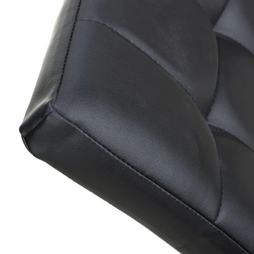 Jenner Leather Effect Black/Gold Dining Chair - Set Of 2 - Image 9
