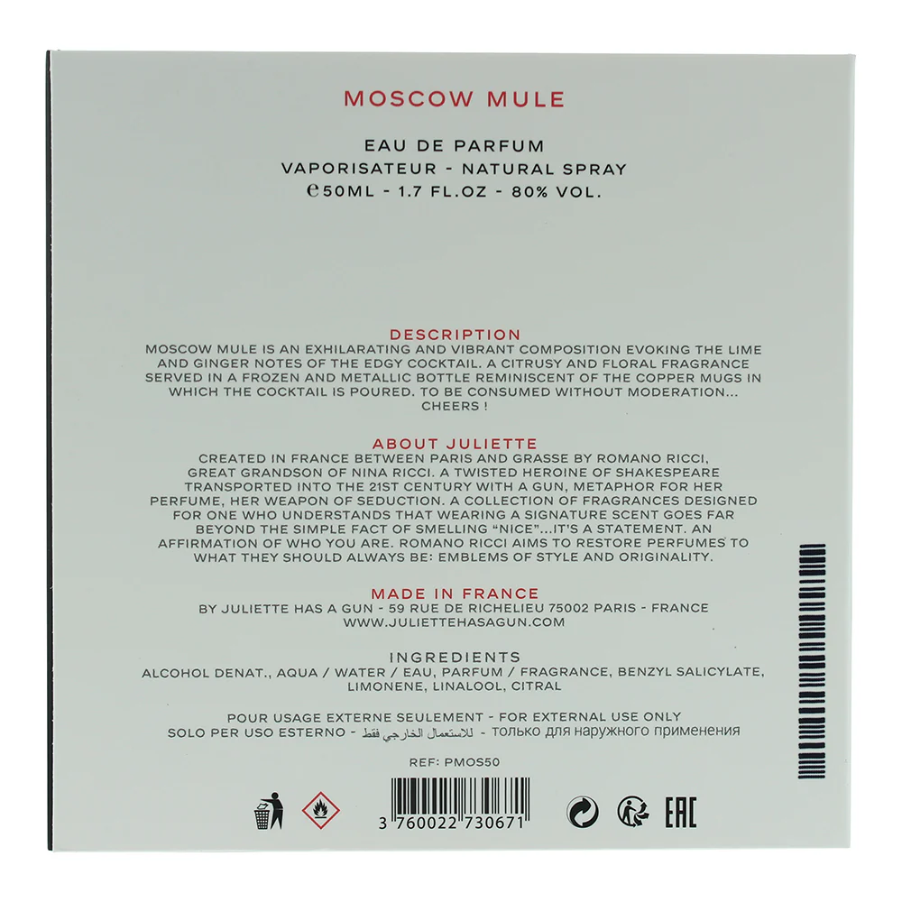 Juliette Has A Gun Moscow Mule Eau de Parfum 50ml - Image 2