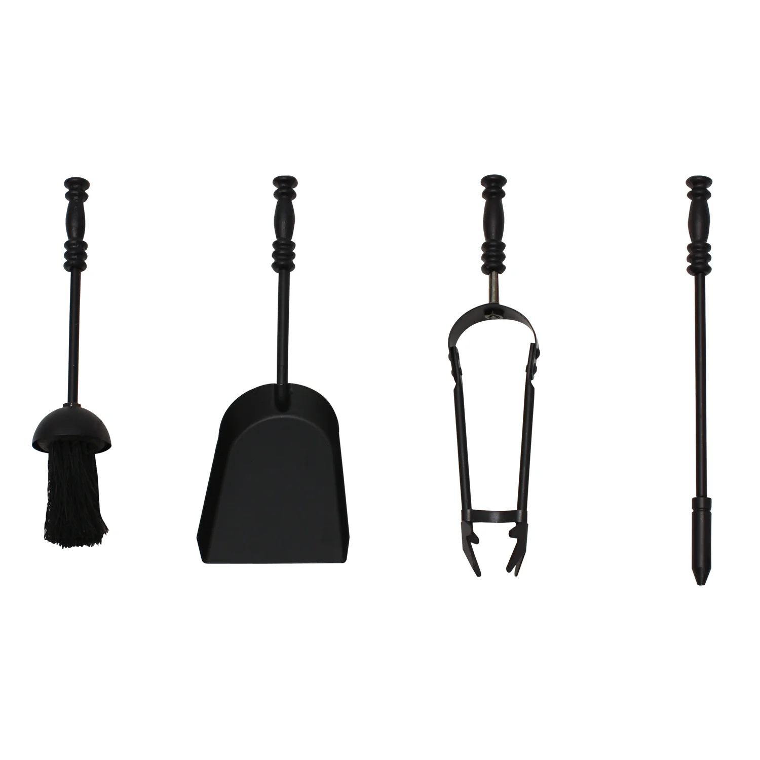 JVL Belvoir 4 Piece Fireside Companion Set And Stand - Image 4