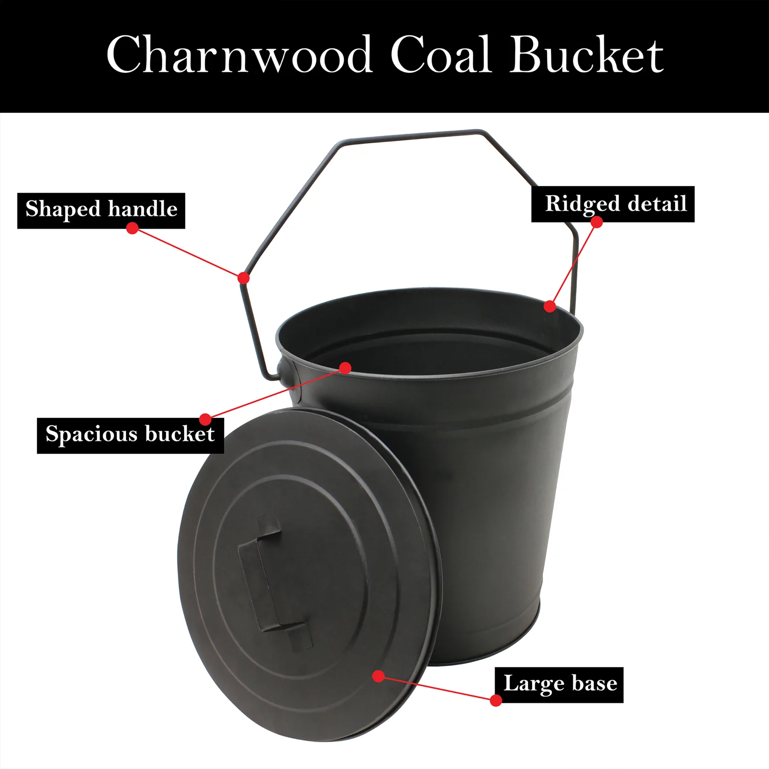 JVL Charnwood Fireside Coal Bucket - Image 6