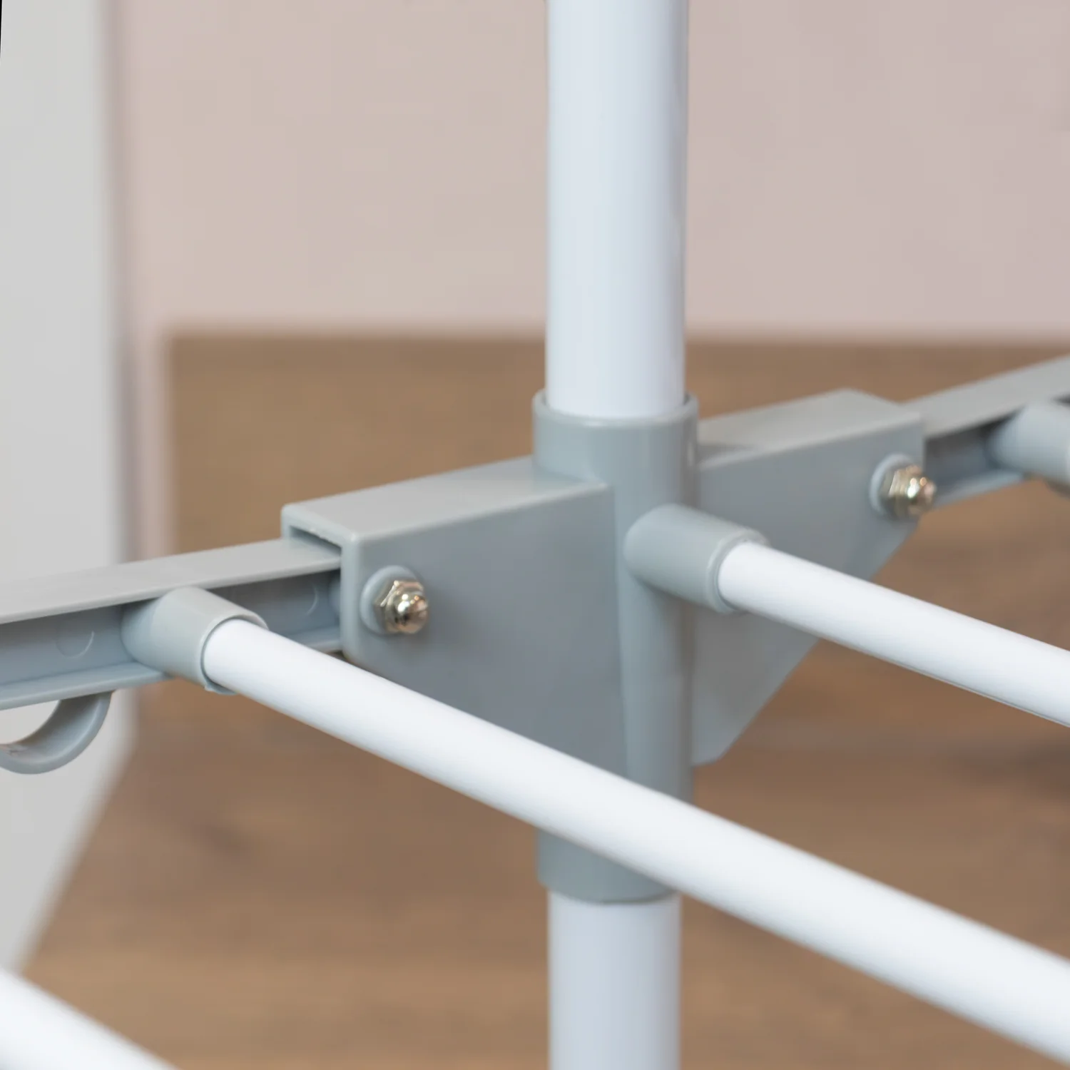 JVL Foldable 3 Tier Laundry Washing Clothes Drying Rack, 21M - Image 4