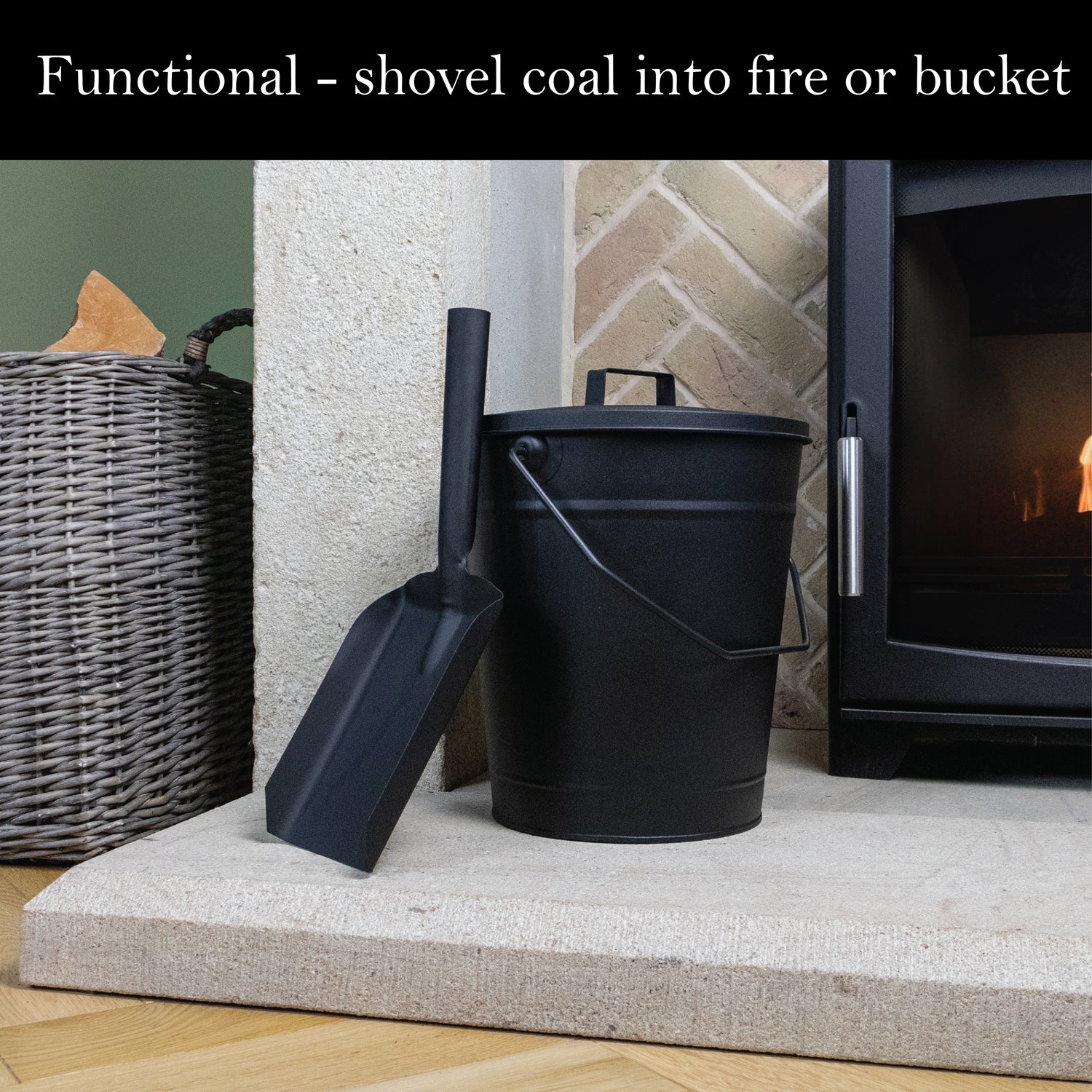 JVL Hudson Large Fireplace Shovel - Image 6