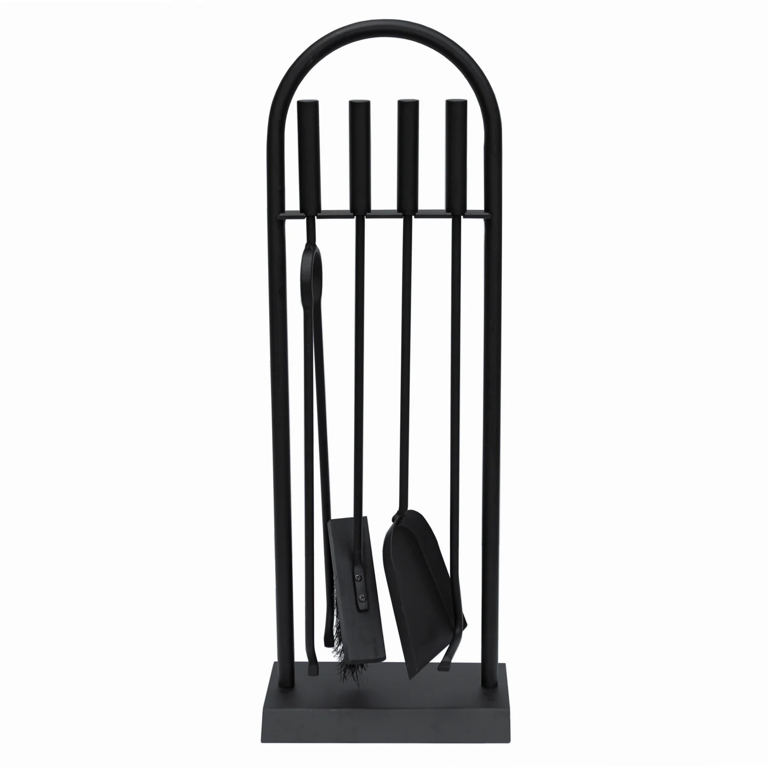 JVL Lambeth 4 Piece Fireside Companion Set And Stand