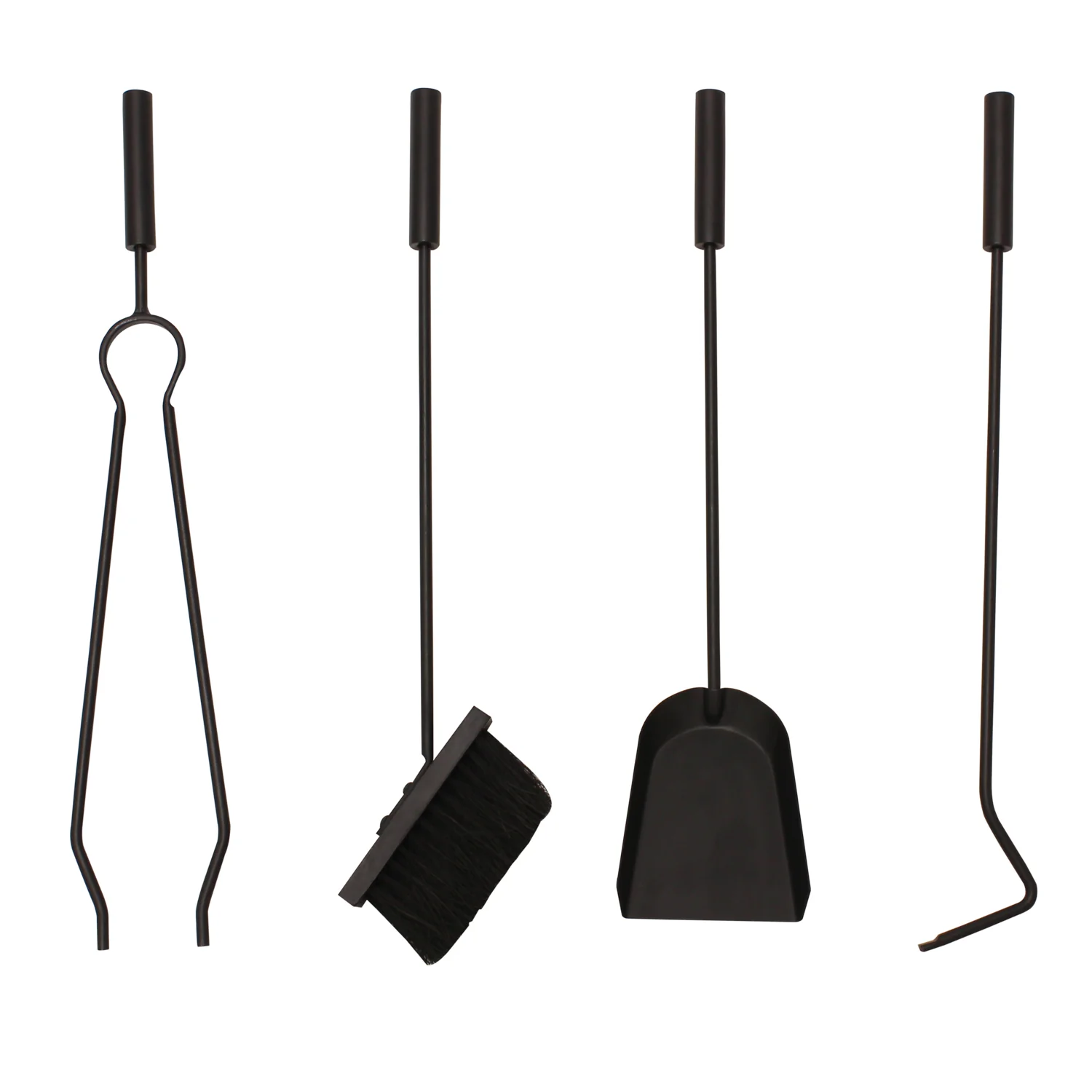 JVL Lambeth 4 Piece Fireside Companion Set And Stand - Image 2
