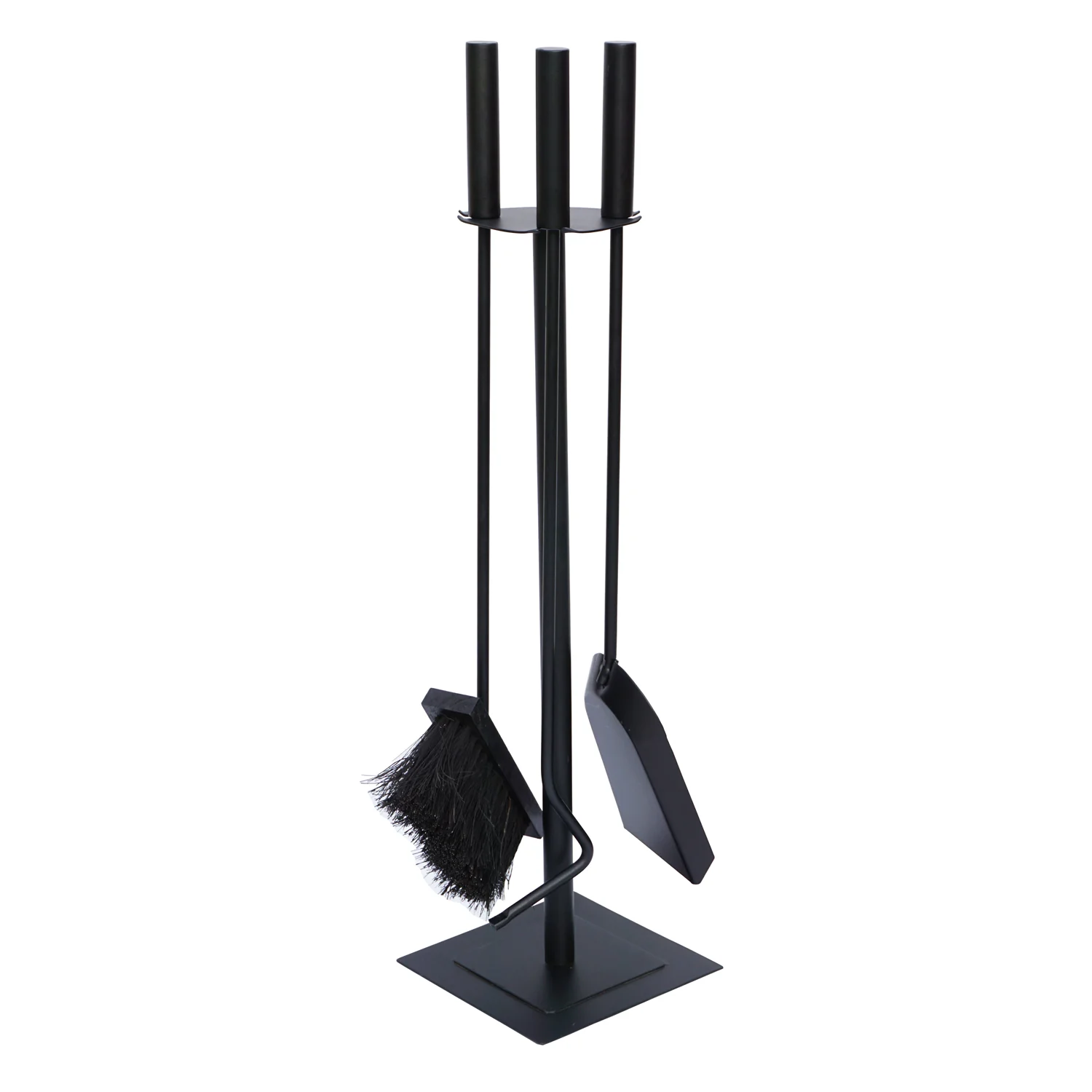 JVL Malham 3 Piece Fireside Companion Set And Stand
