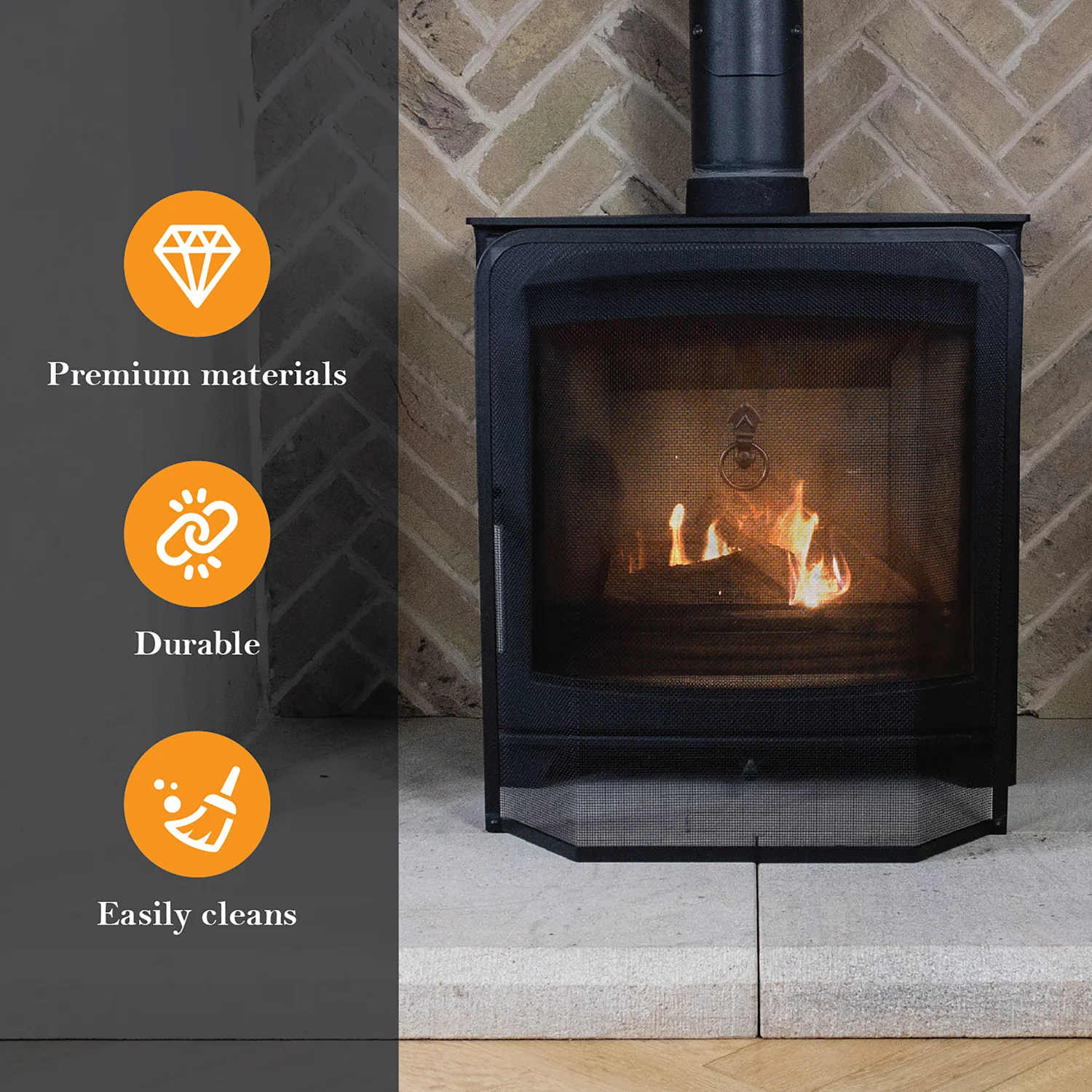 JVL Quantock Fireside Spark Guard - Image 3