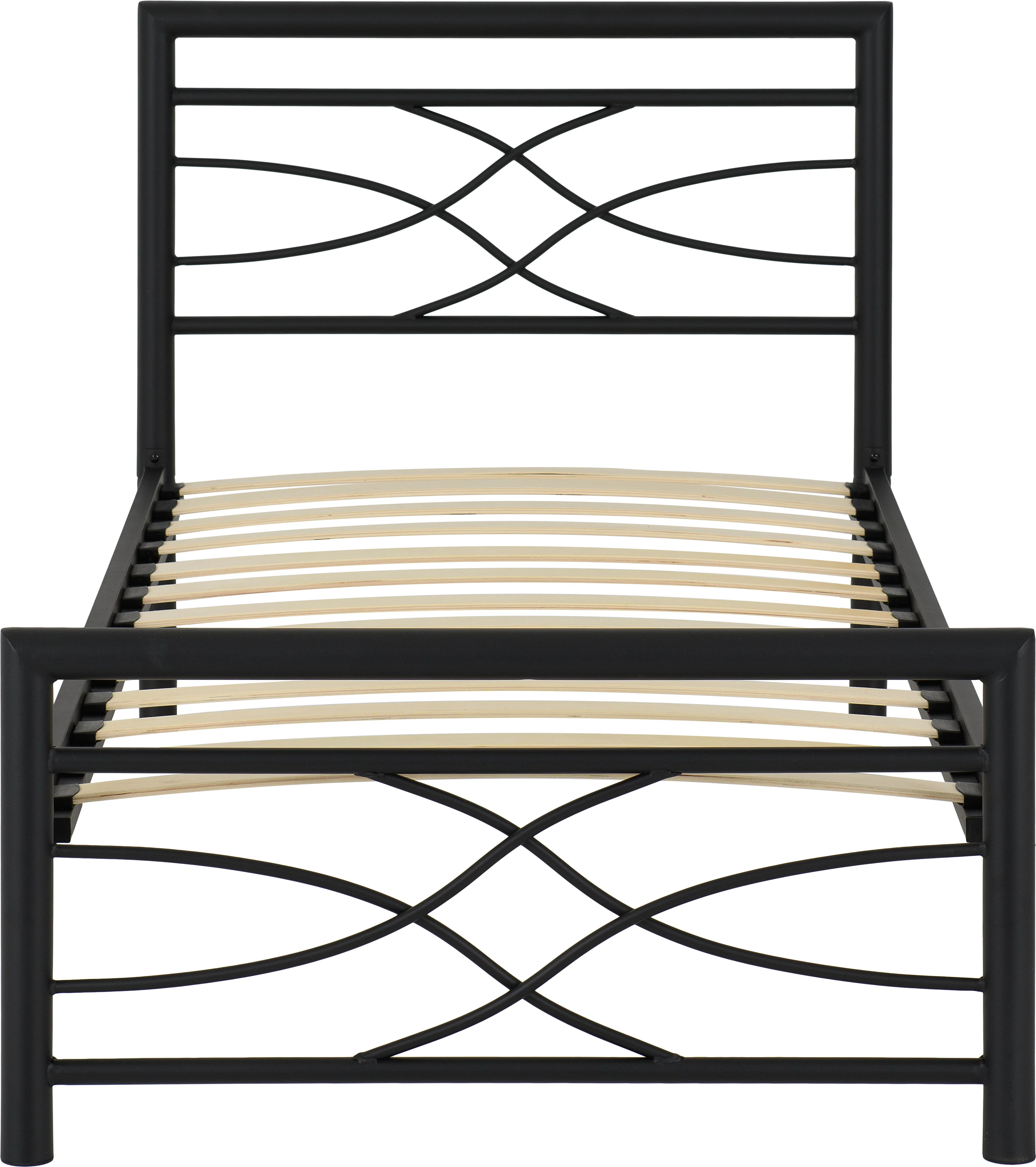 KELLY 3' SINGLE BED - BLACK - Image 3