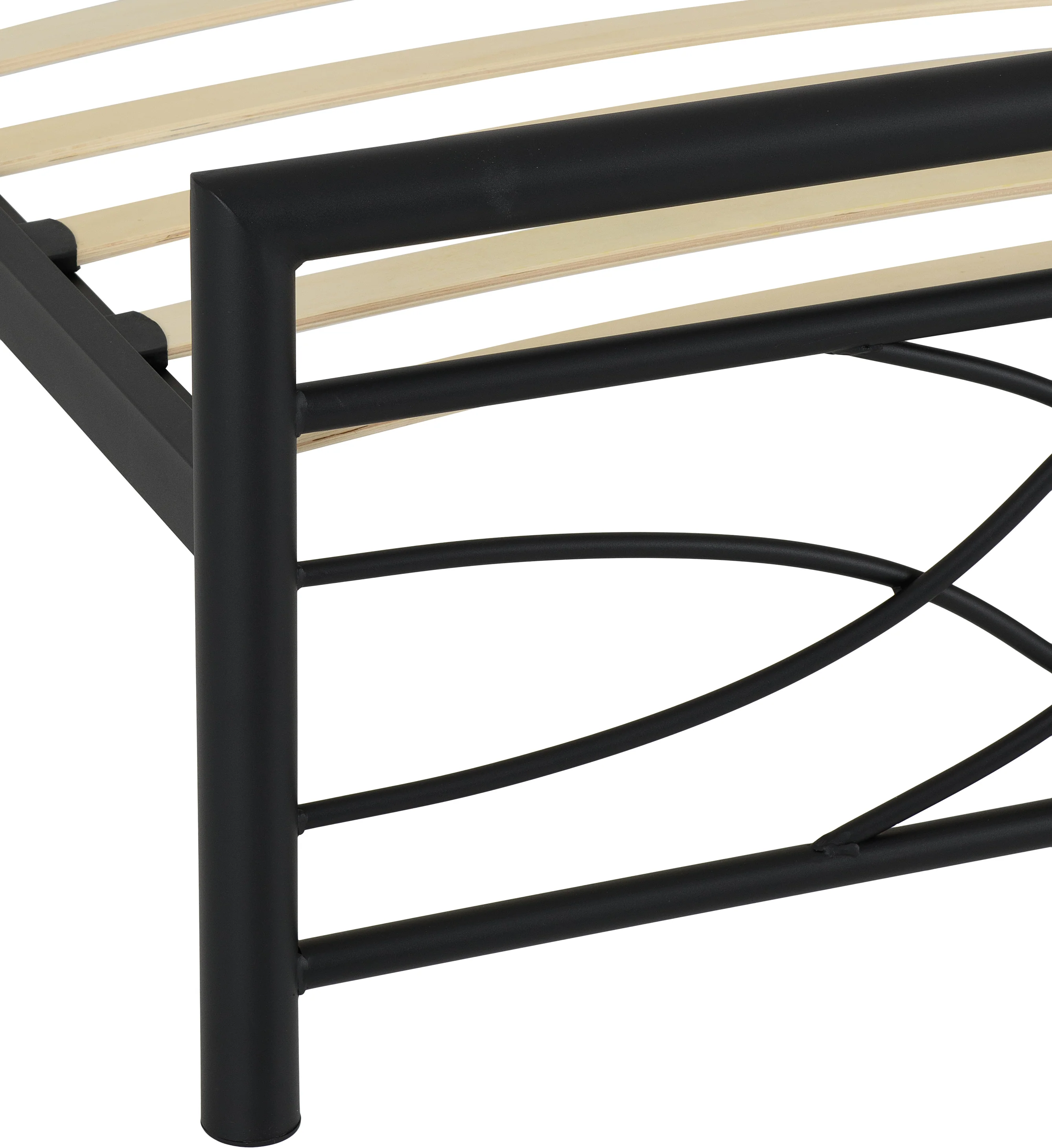 KELLY 3' SINGLE BED - BLACK - Image 5