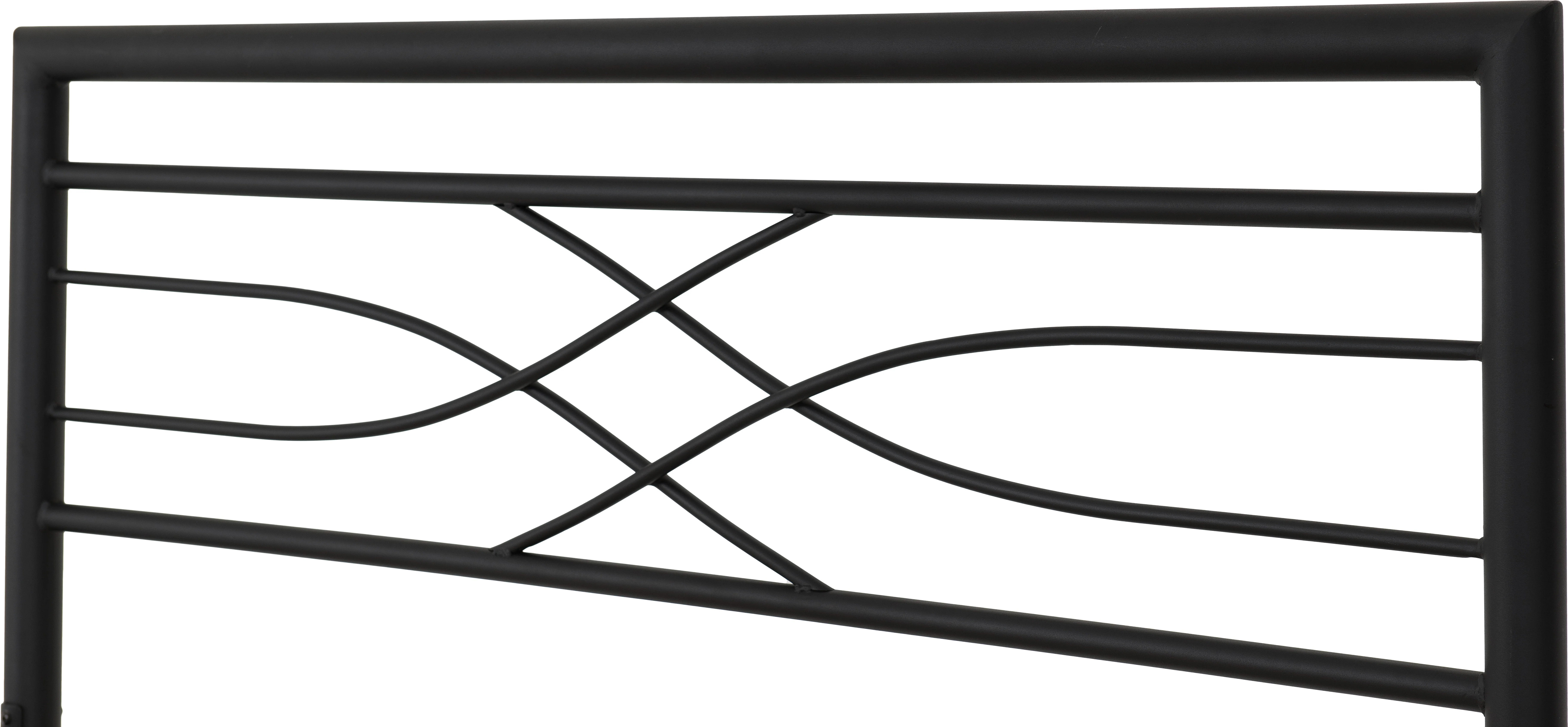 KELLY 4'6" DOUBLE BED - BLACK - Image 4