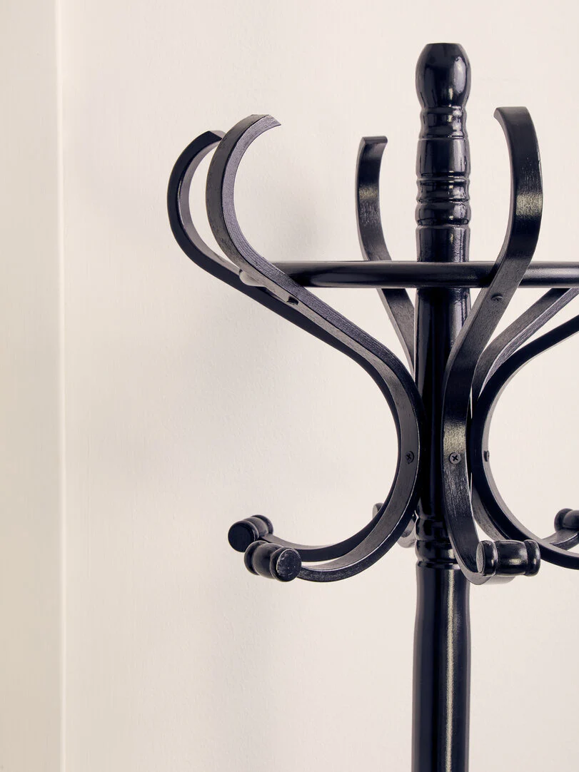 Kennedy Black Finish Floor Standing Coat Stand - Image 5