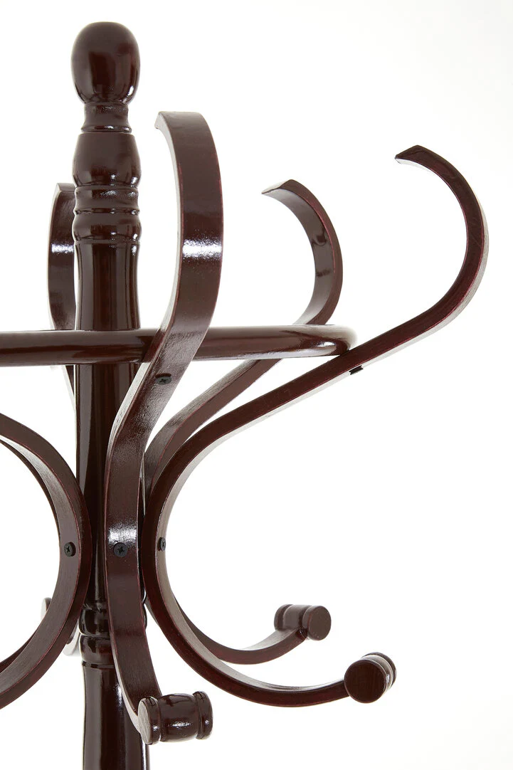 Kennedy Mahogany Finish Coat Stand - Image 7