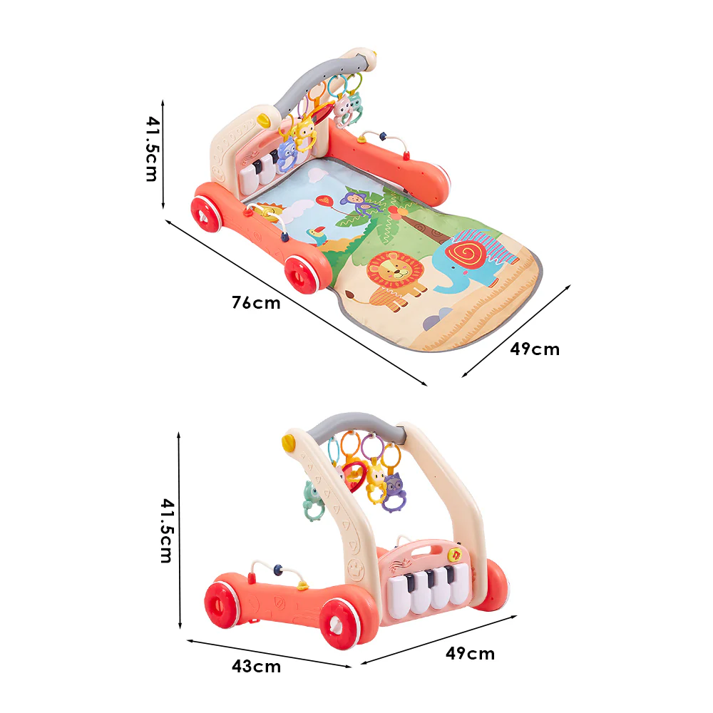 Kidkid 2-in-1 Baby Walker and Musical Play Mat - Image 10