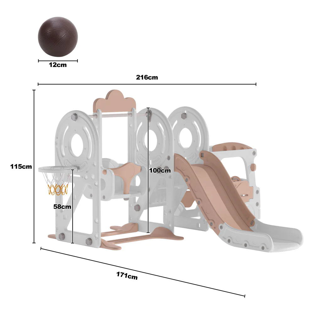 Kidkid 3-in-1 Kids Toddler Swing And Slide Set Climber Playset - Image 9