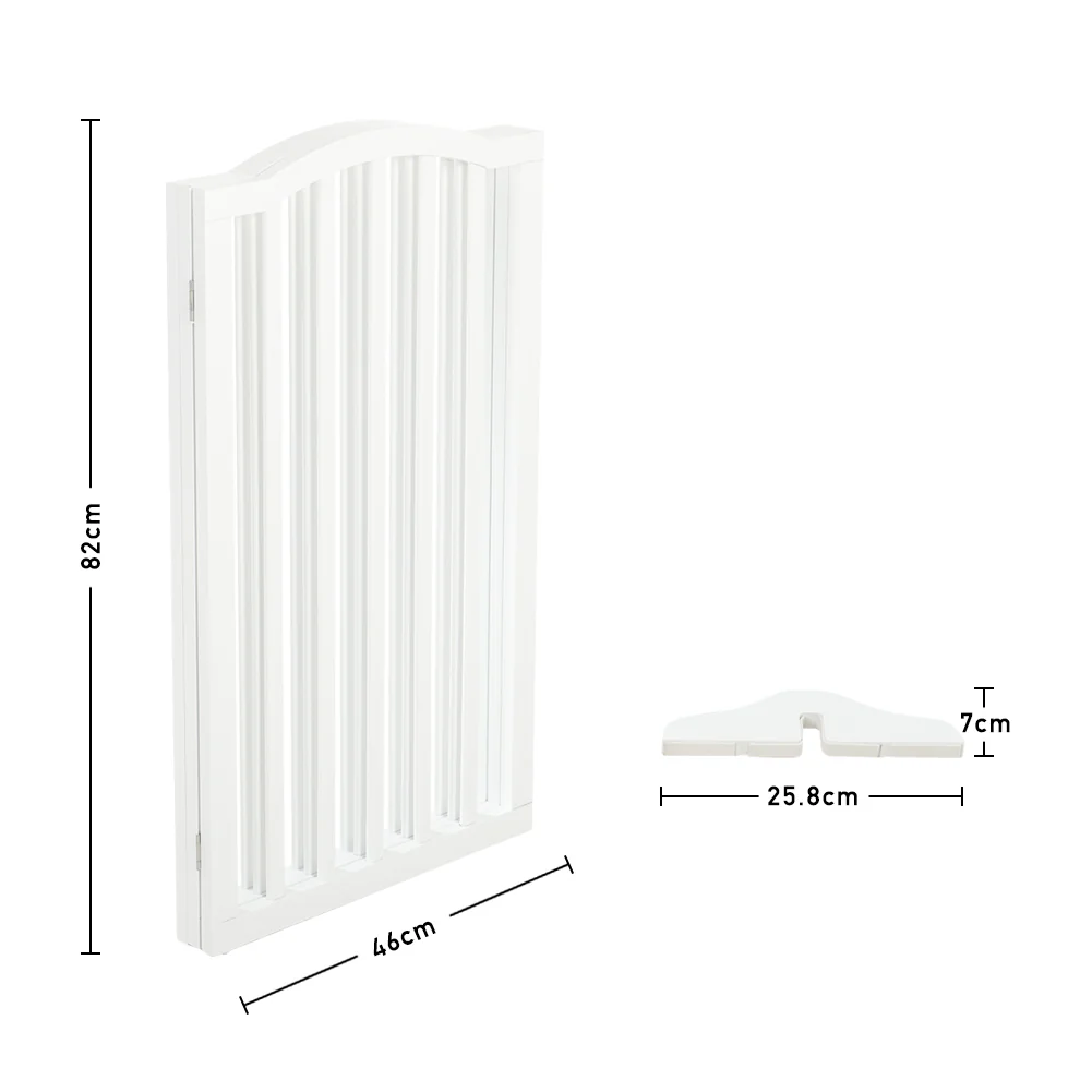 Kidkid 3 Panel Wooden Foldable Freestanding Pet Gate - Image 2