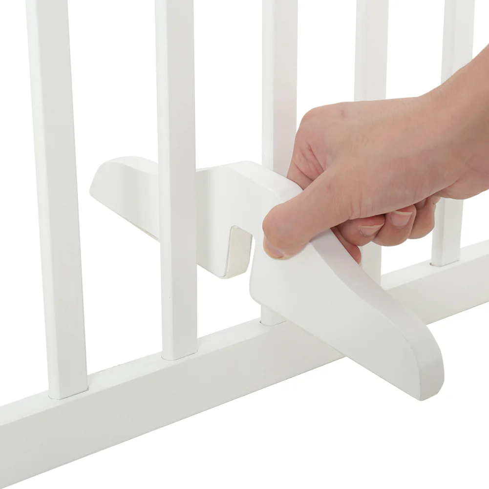 Kidkid 3 Panel Wooden Foldable Freestanding Pet Gate - Image 6