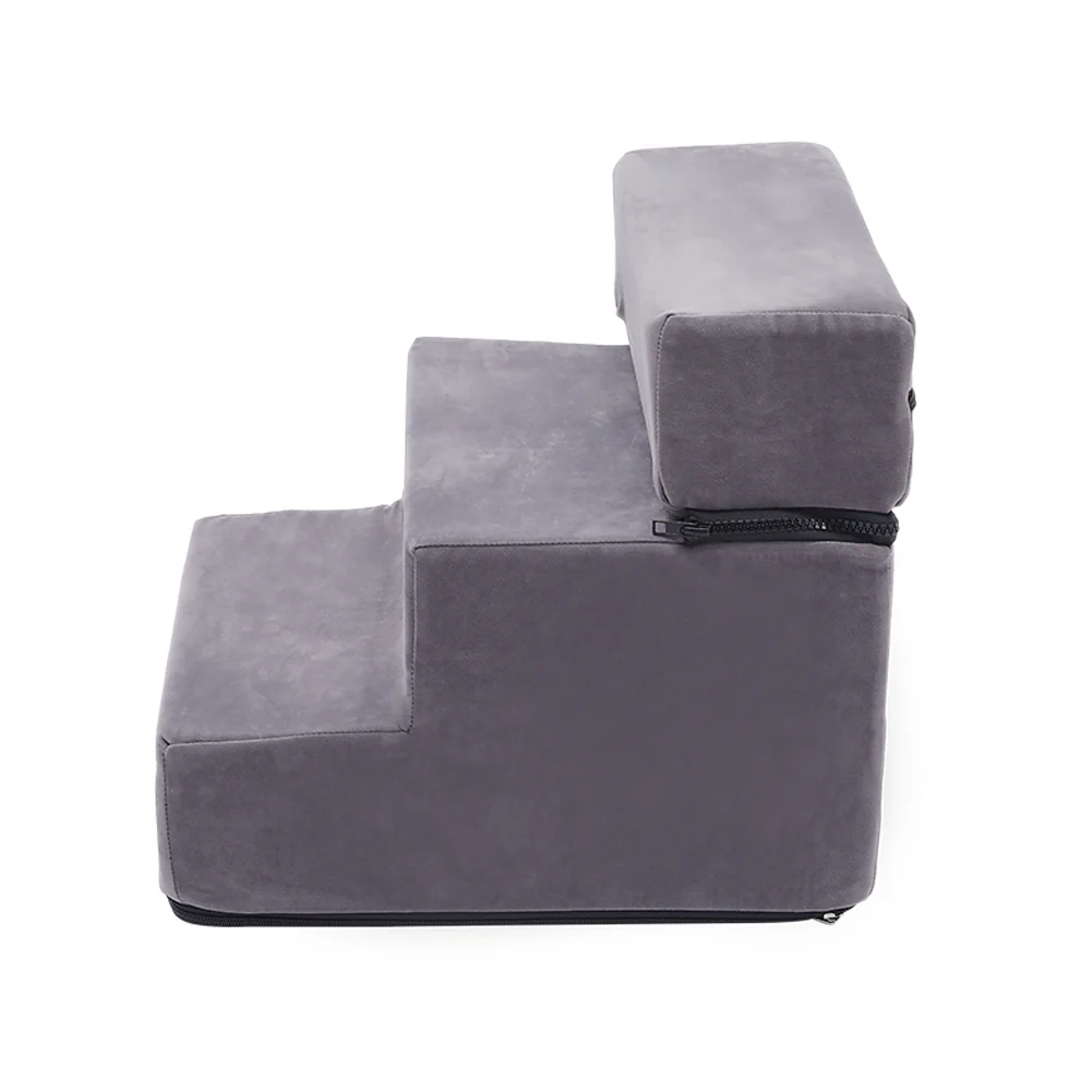 KidKid 3-step Upholstered Pet Stairs Climbing Ladder - Image 8