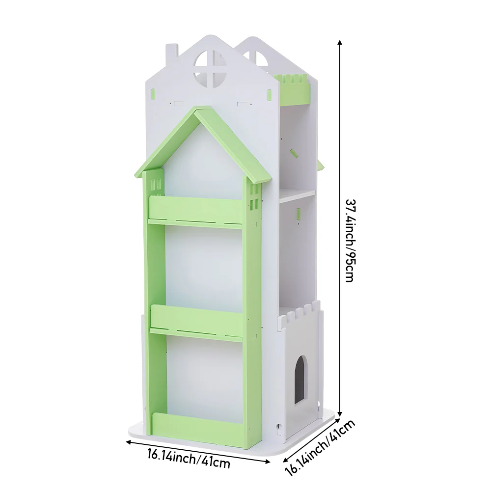 Kidkid 4-Tier Castle Rotating Bookshelf - Image 5
