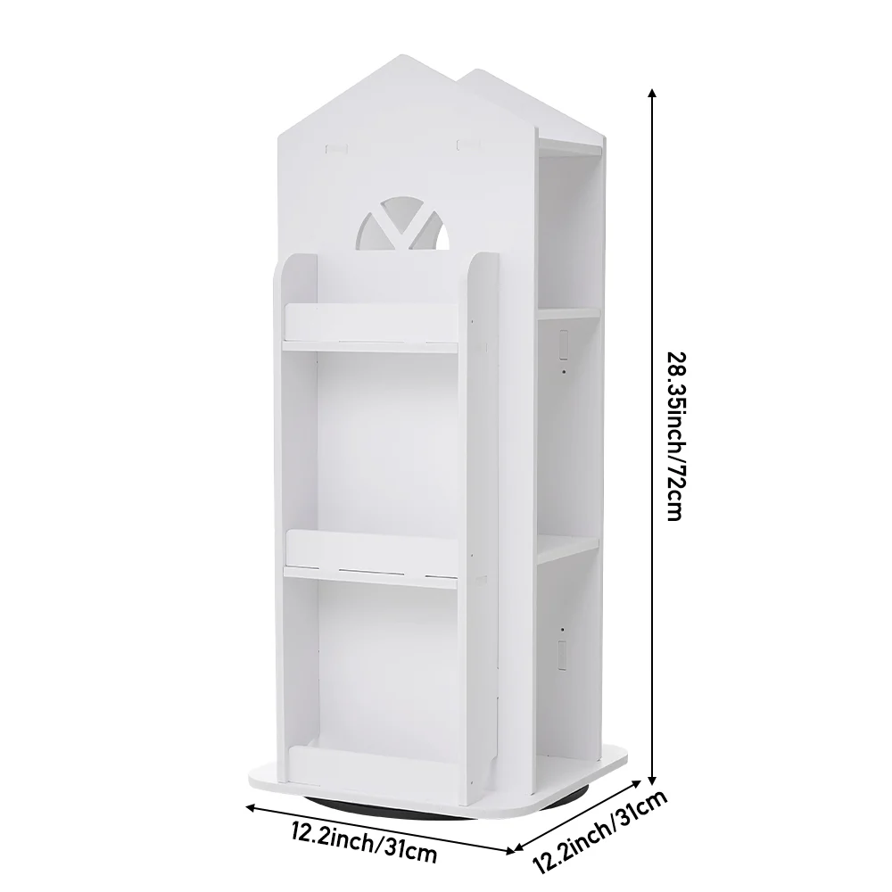 Kidkid 4-Tier Rotating Castle Bookshelf - Image 2