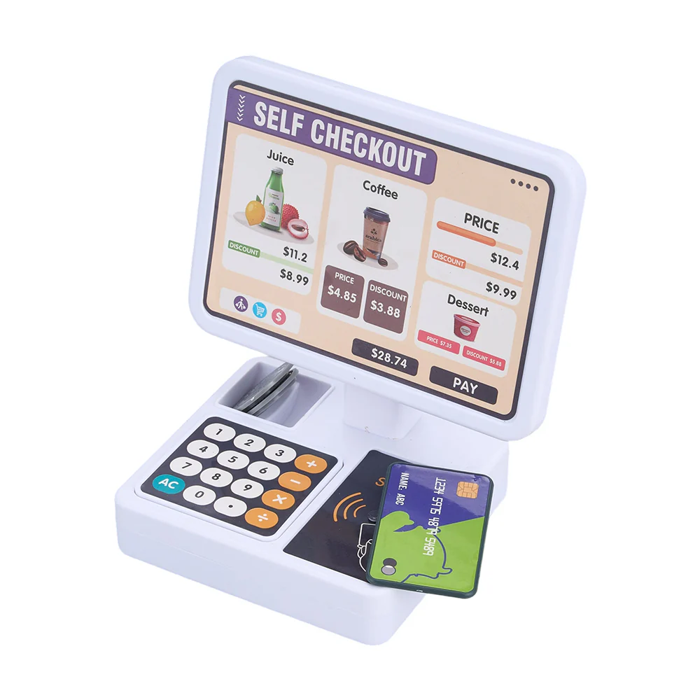 Kidkid 46PCS Kids Mini Supermarket Playset With Cash Register Scanner - Image 6