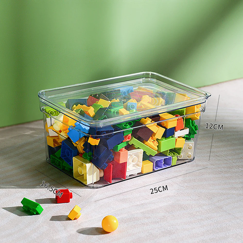 Kidkid 4Pcs Transparent Stackable Storage Box Set - Image 3