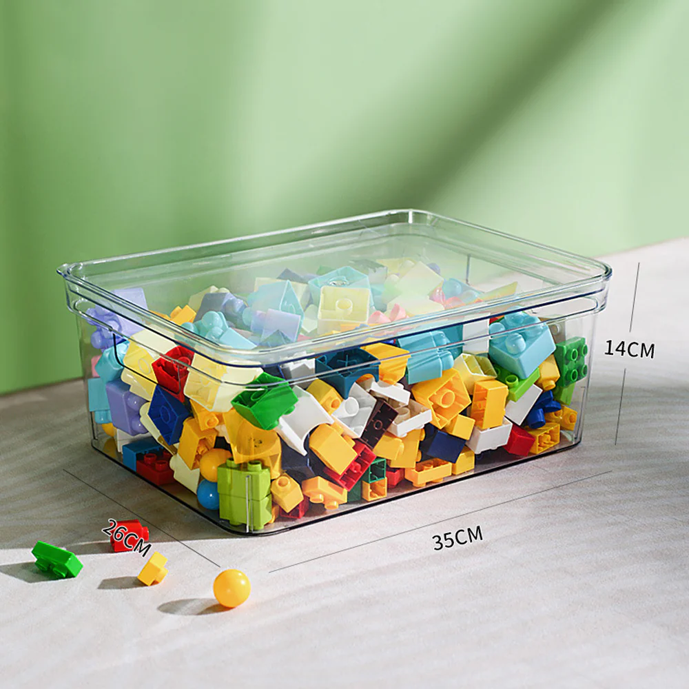 Kidkid 4Pcs Transparent Stackable Storage Box Set - Image 4