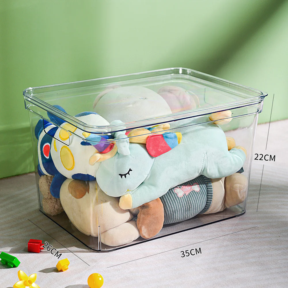 Kidkid 4Pcs Transparent Stackable Storage Box Set - Image 5