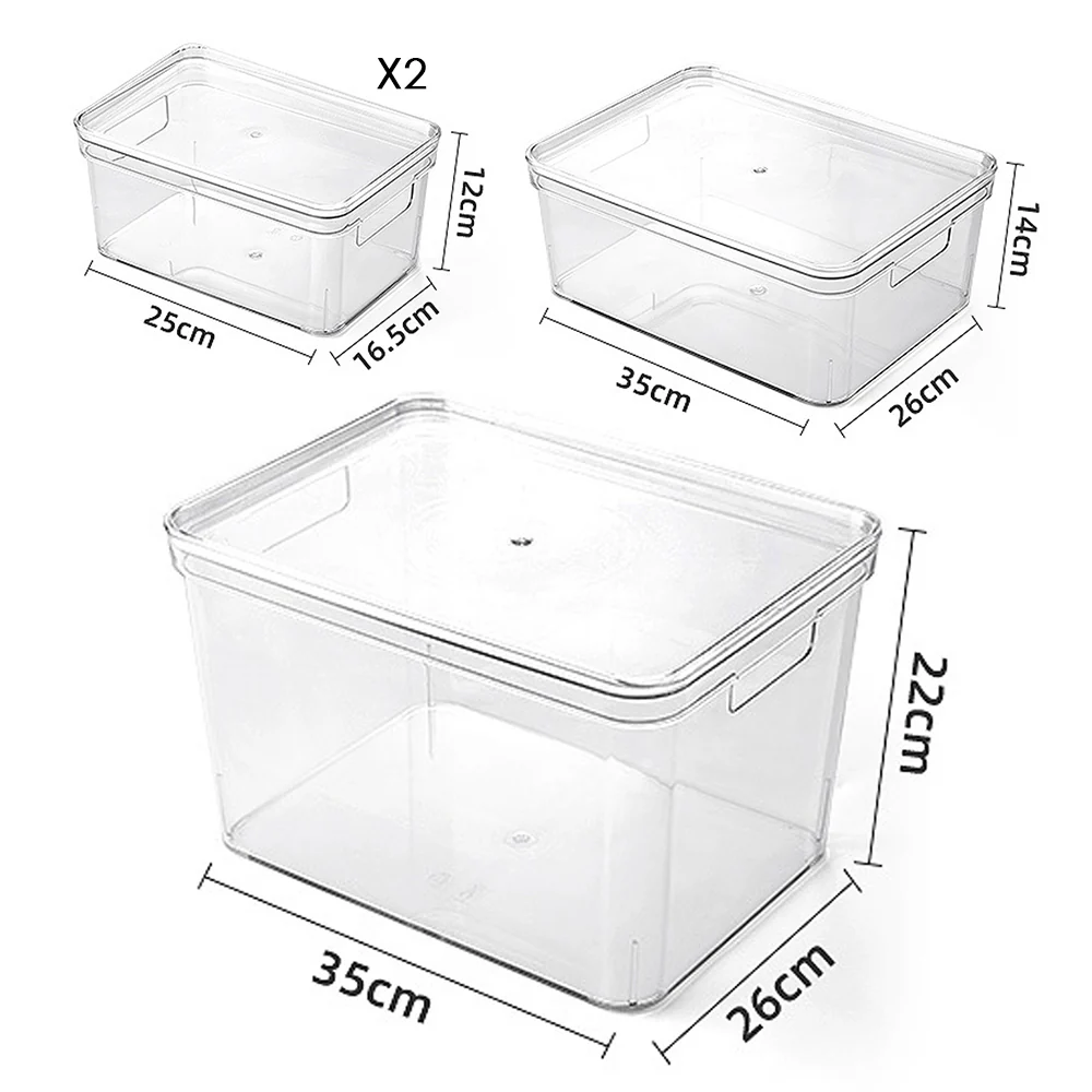 Kidkid 4Pcs Transparent Stackable Storage Box Set - Image 6
