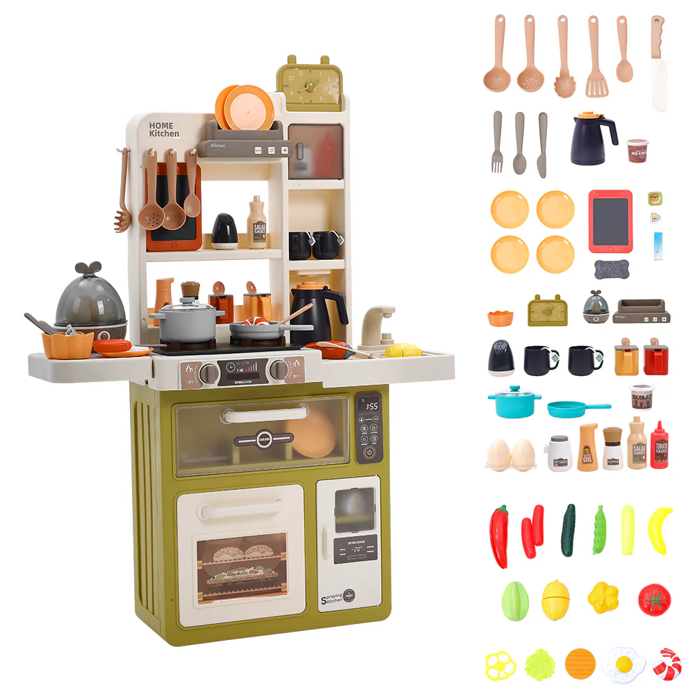 Kidkid 63-Piece Play Kitchen Set for Children - Image 2