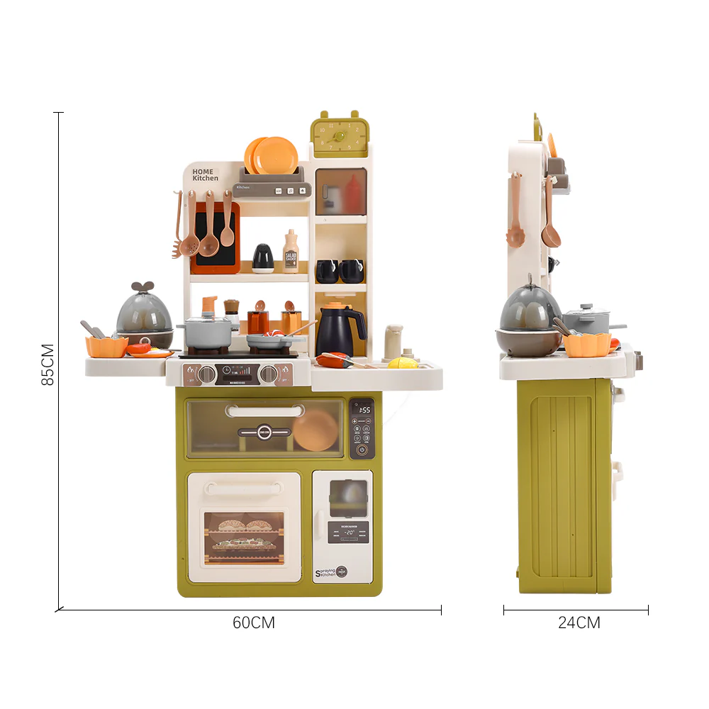 Kidkid 63-Piece Play Kitchen Set for Children - Image 8