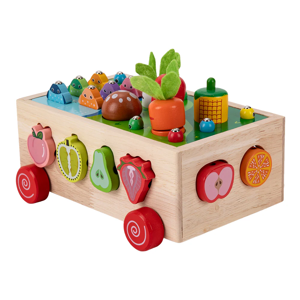 Kidkid 7 in 1 Wooden Shape Sorting Toy Set for Toddlers - Image 5