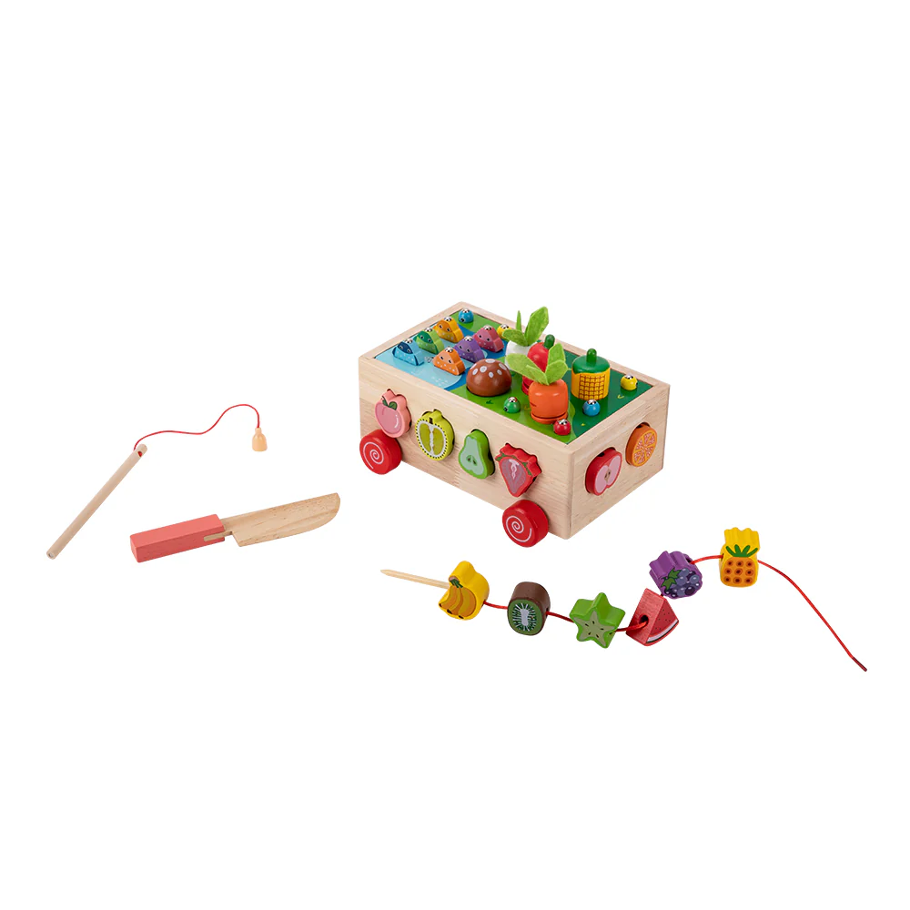 Kidkid 7 in 1 Wooden Shape Sorting Toy Set for Toddlers - Image 6