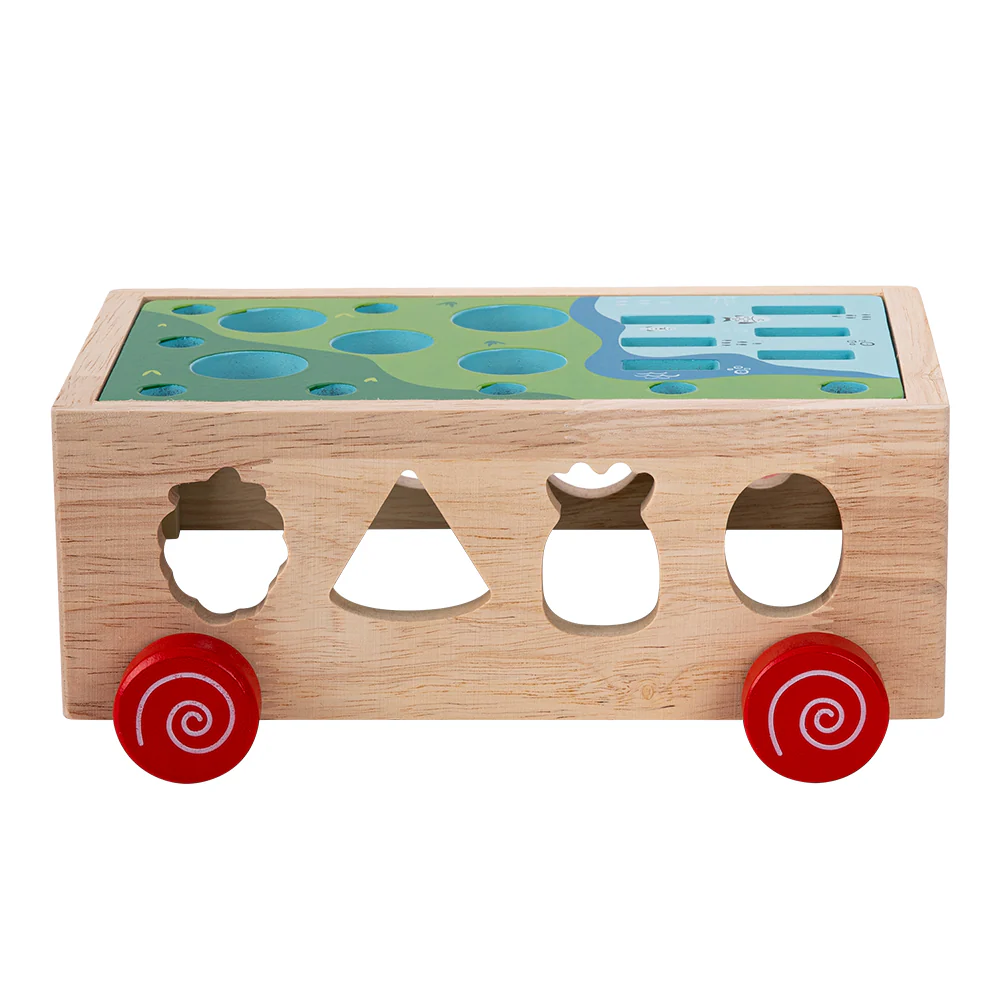 Kidkid 7 in 1 Wooden Shape Sorting Toy Set for Toddlers - Image 7