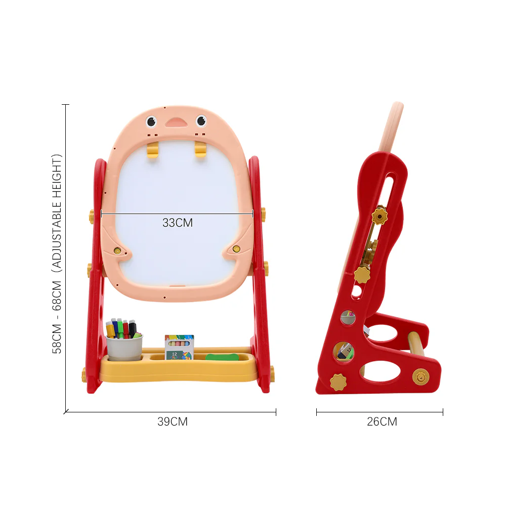 Kidkid Adjustable Double-Sided Magnetic Art Easel With Games - Image 7