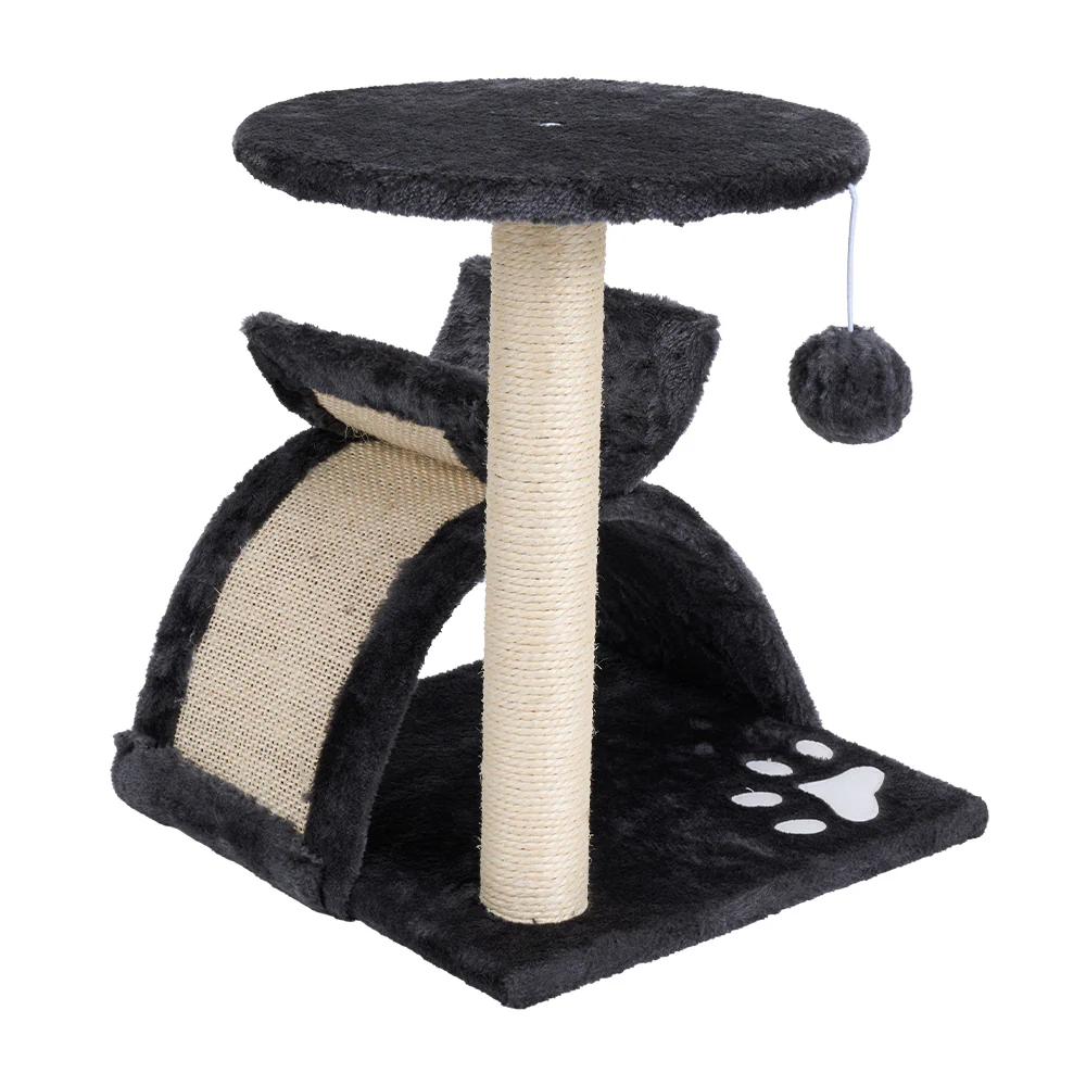 KidKid Cat Tree with Sisal Scratching Post and Hanging Toy - Image 3