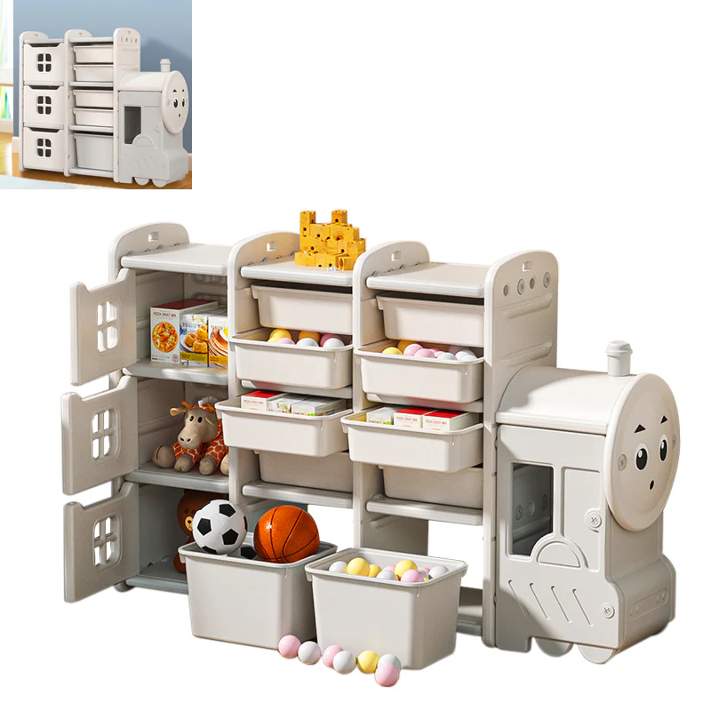 Kidkid Cute Train Shape Toys Storage Rack - Image 3