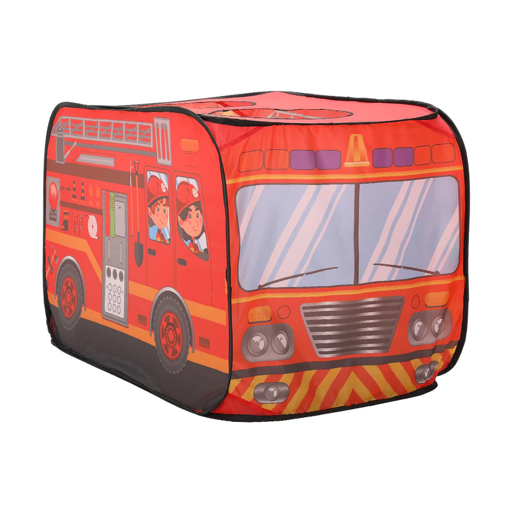 Kidkid Fire Engine-Themed Play Tent with 2 Top Openings - Image 7